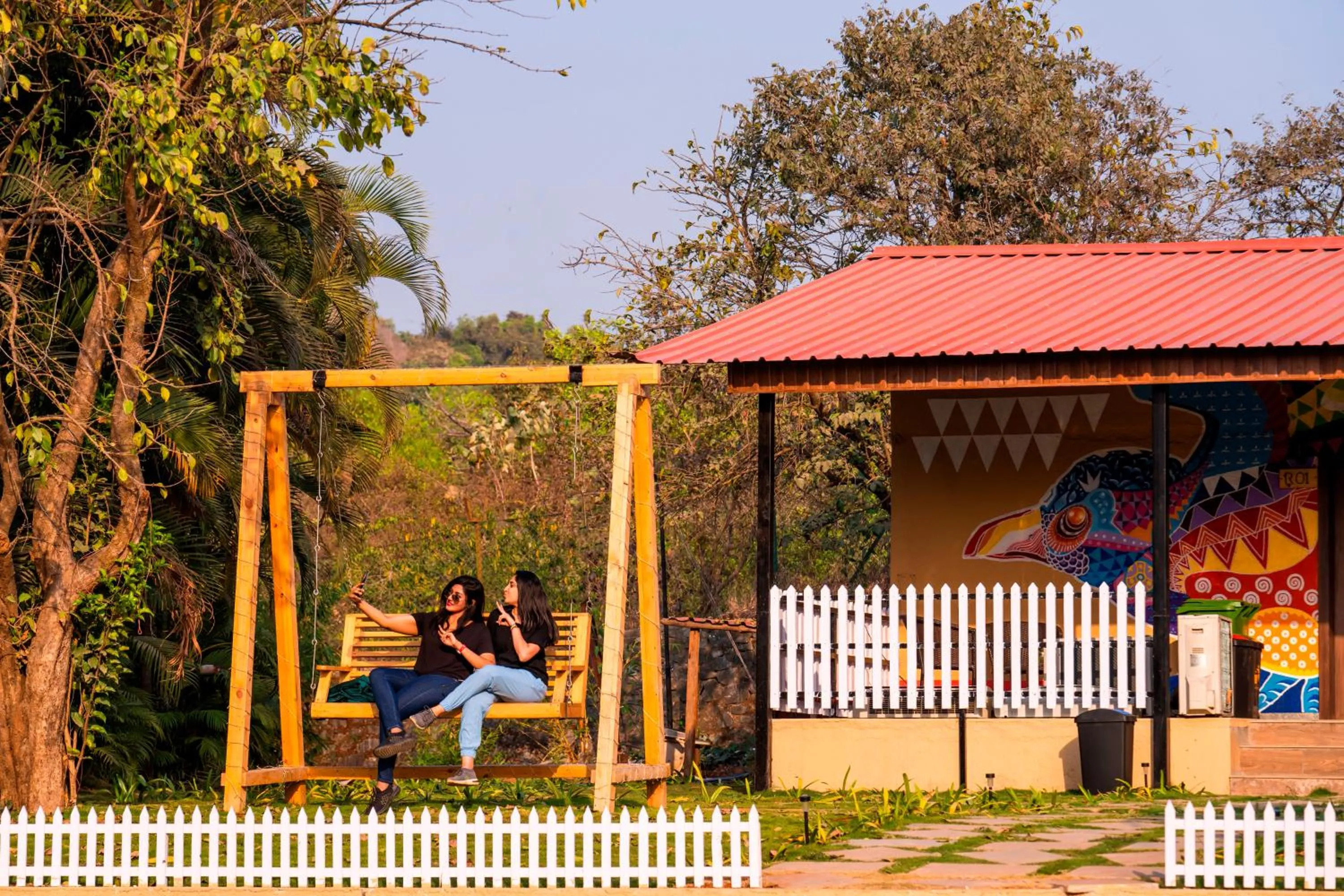 Patio in Zostel Plus Lonavala