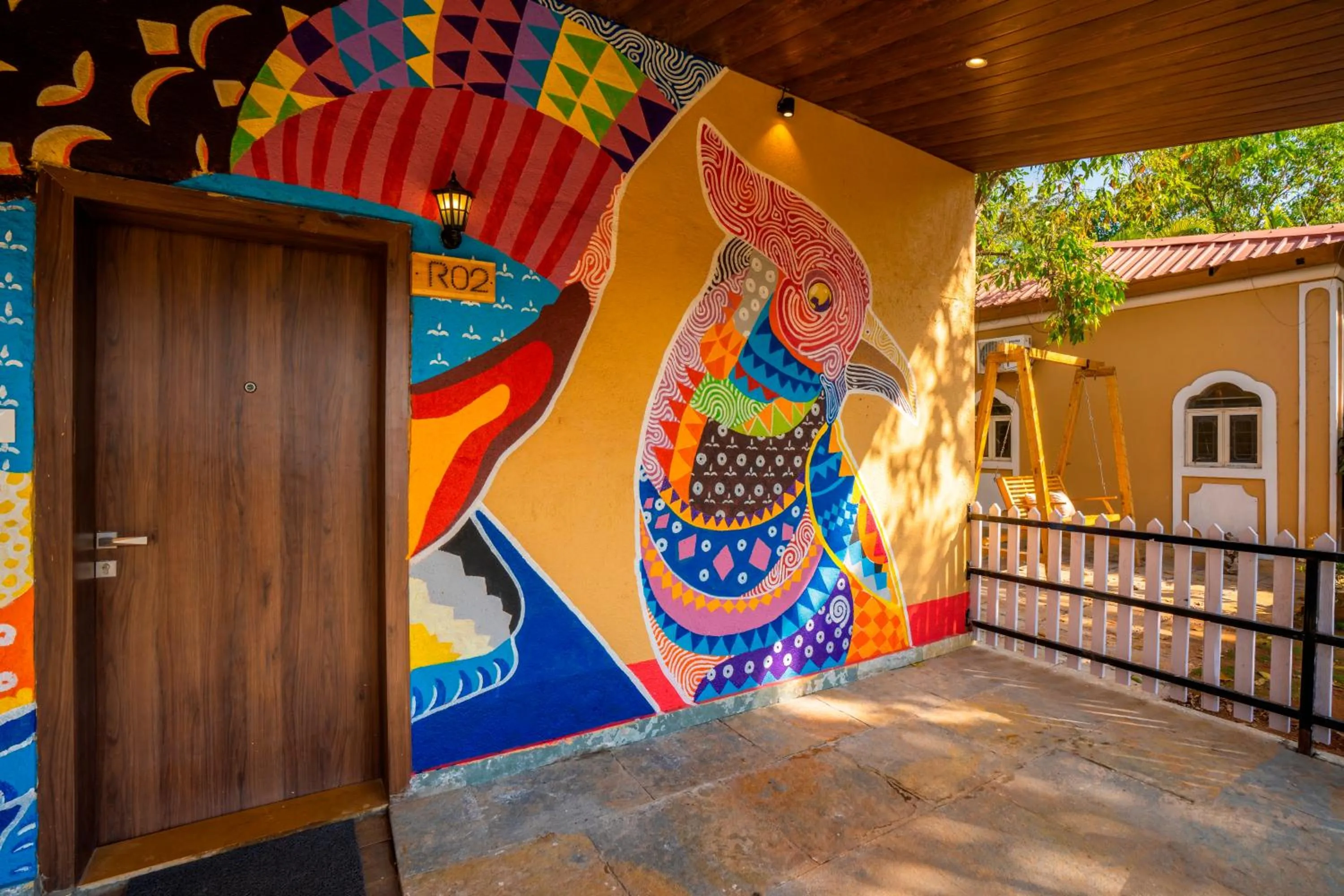 Balcony/Terrace in Zostel Plus Lonavala