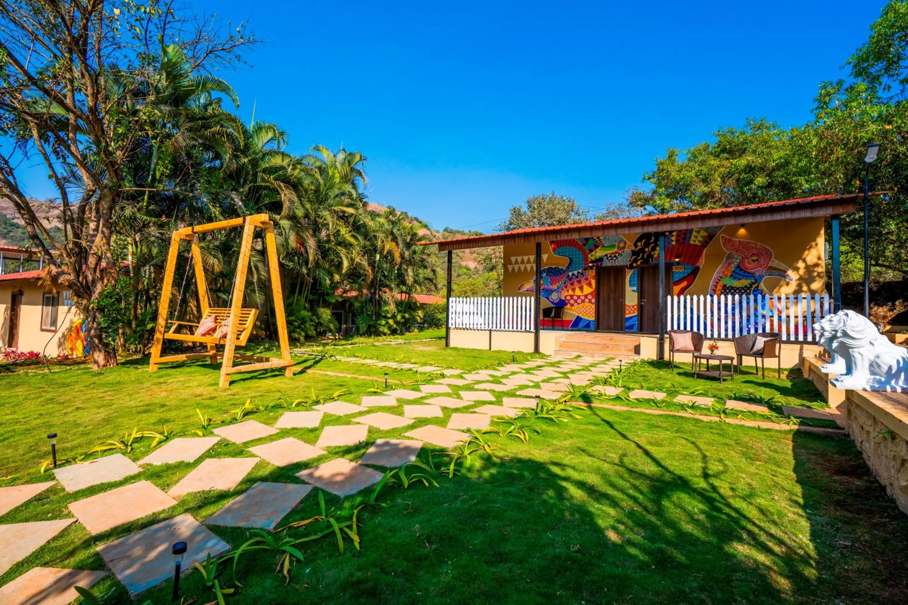 Patio in Zostel Plus Lonavala