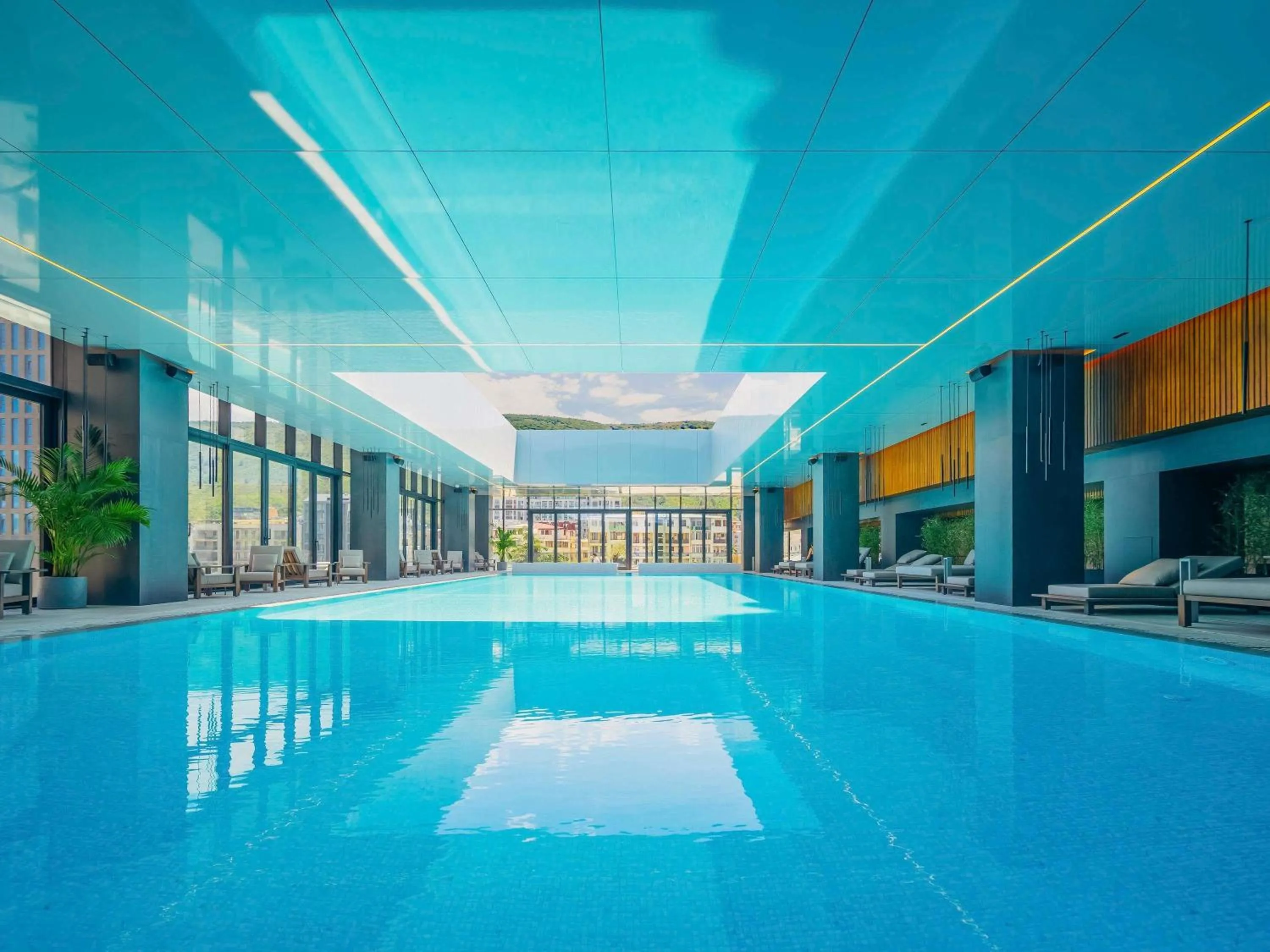 Pool view in Pullman Tbilisi Axis Towers