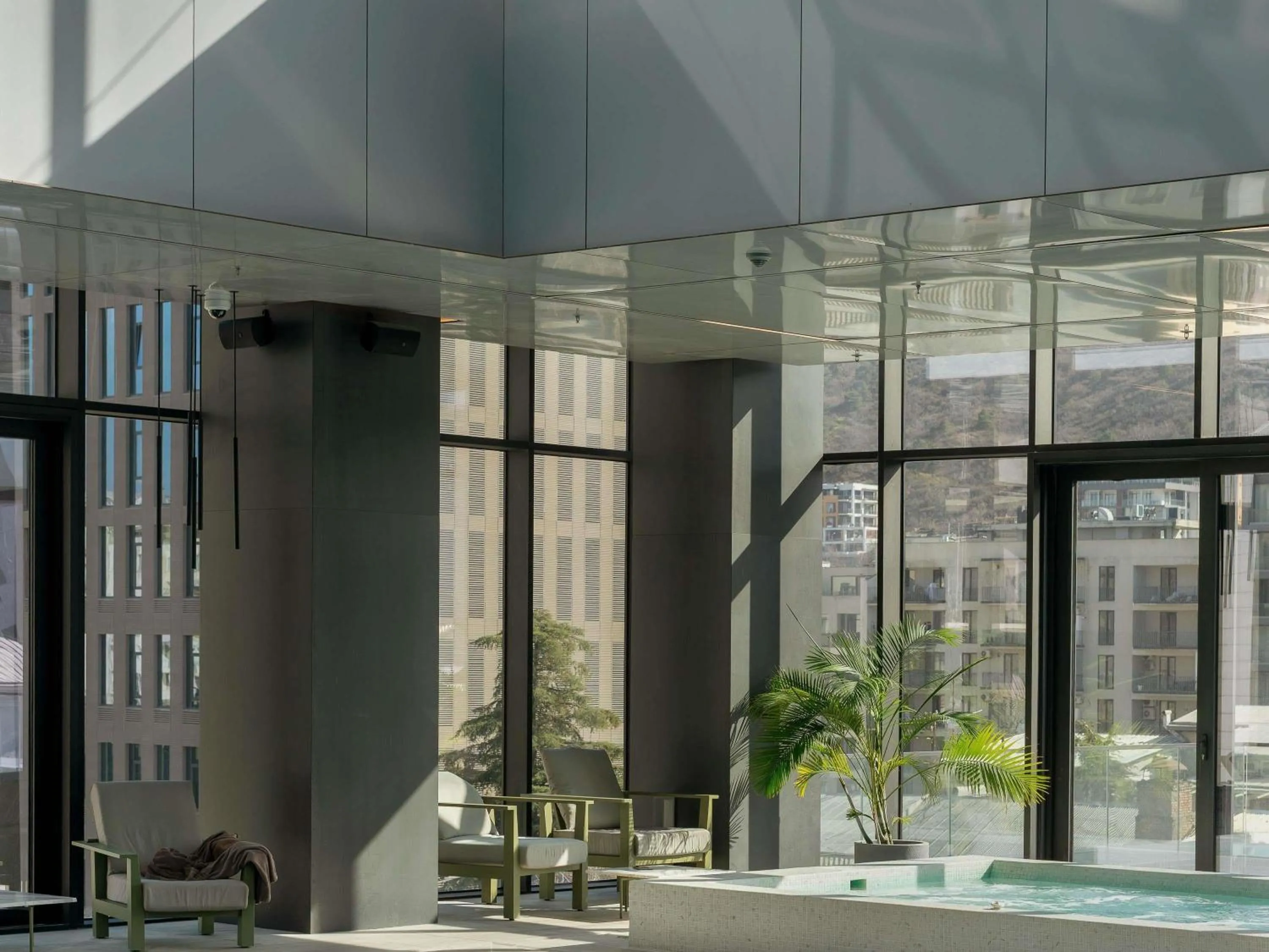 Pool view in Pullman Tbilisi Axis Towers