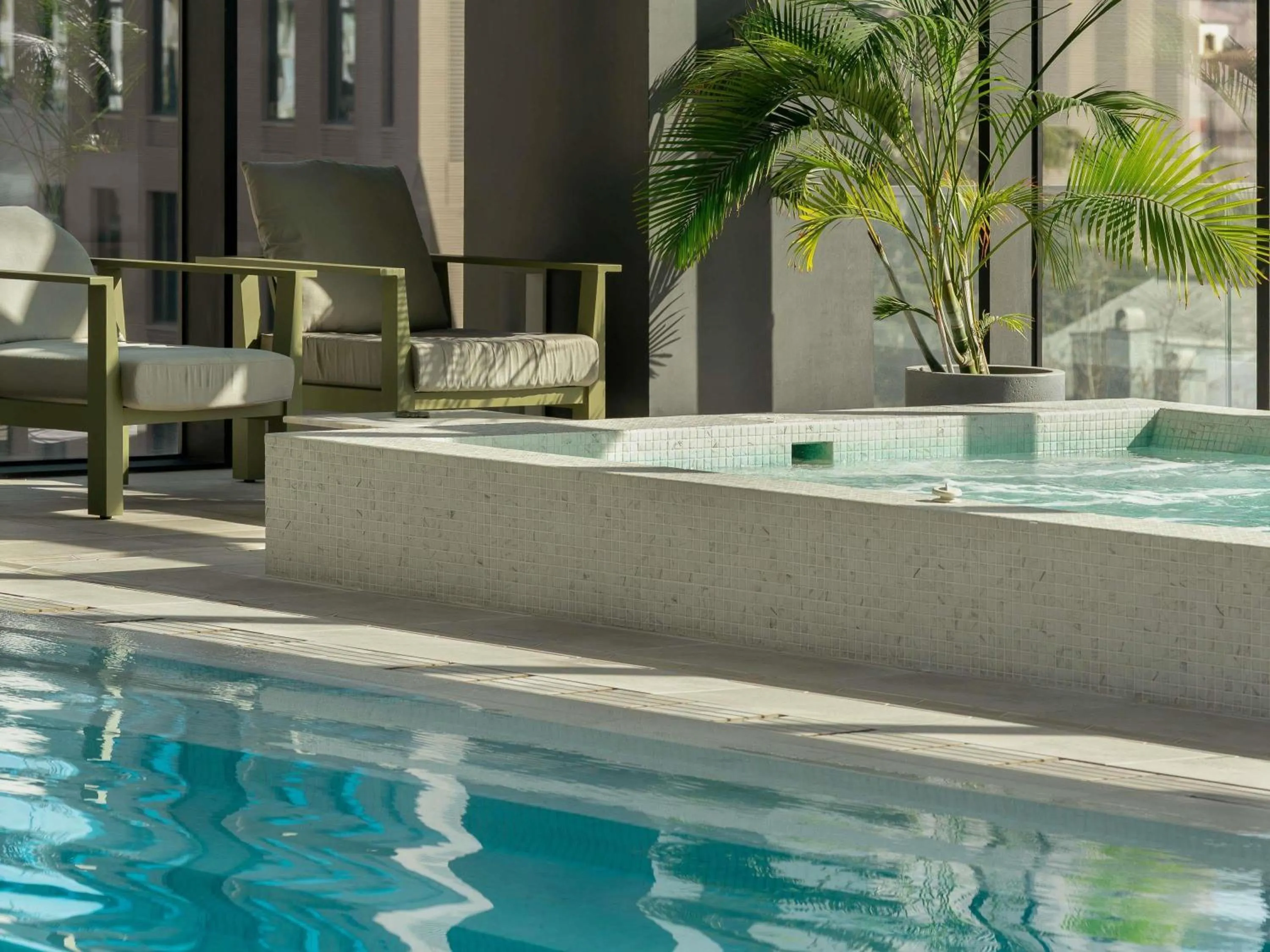 Pool view in Pullman Tbilisi Axis Towers