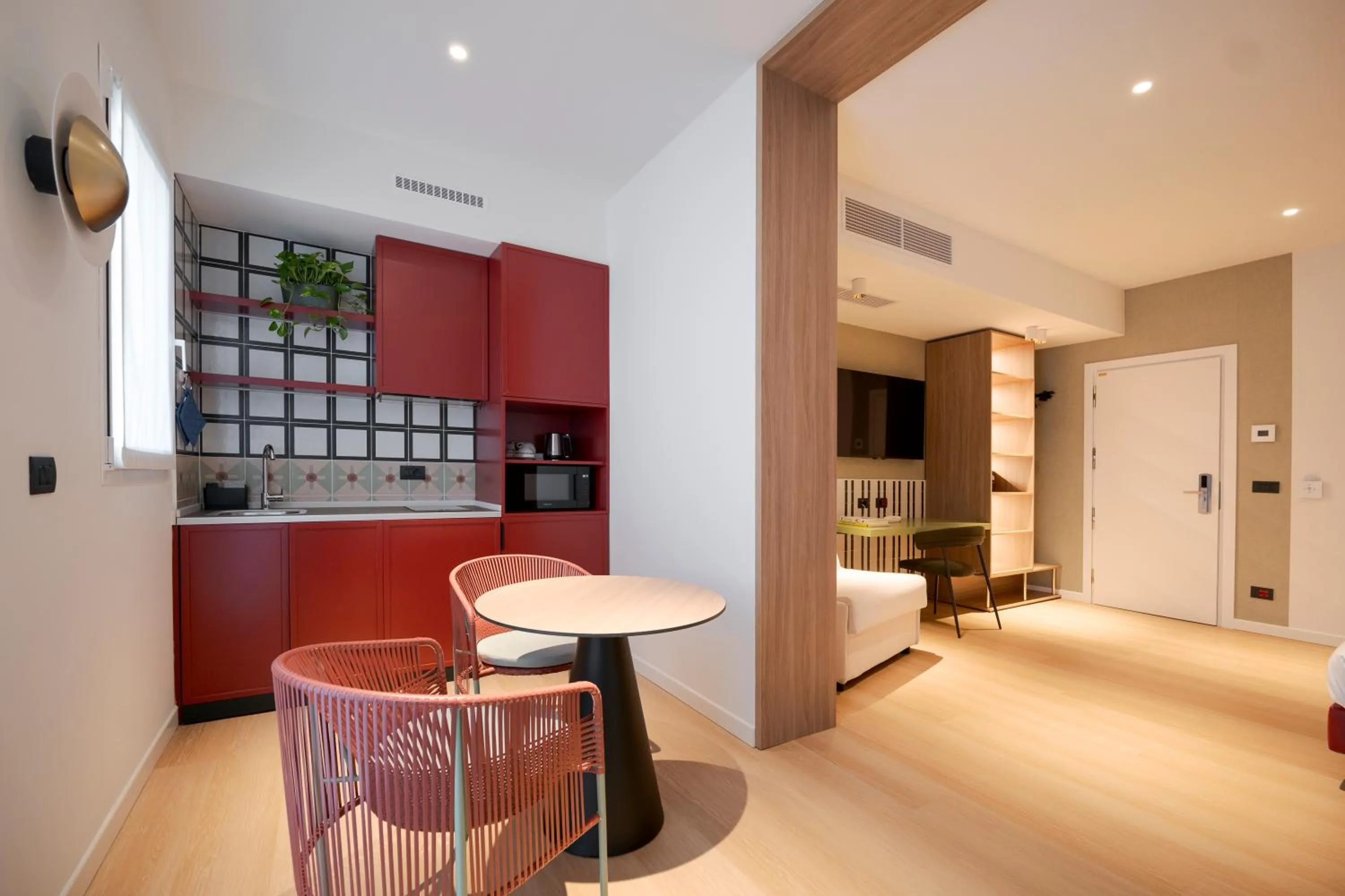 Photo of the whole room in Hotel Ungheria Varese 1946