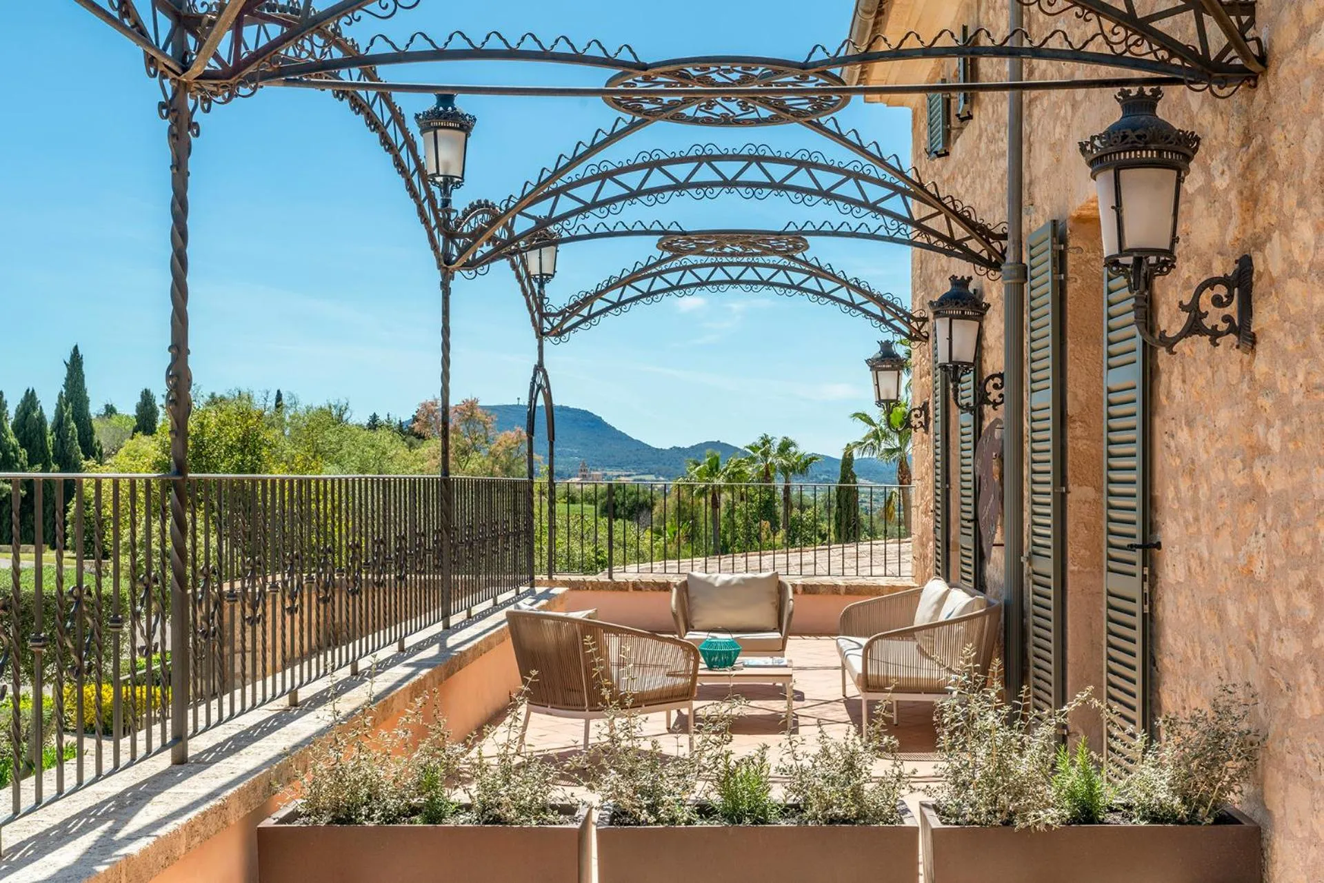 Balcony/Terrace in Es Figueral Nou Hotel Rural & Spa - Adults Only - Over 12