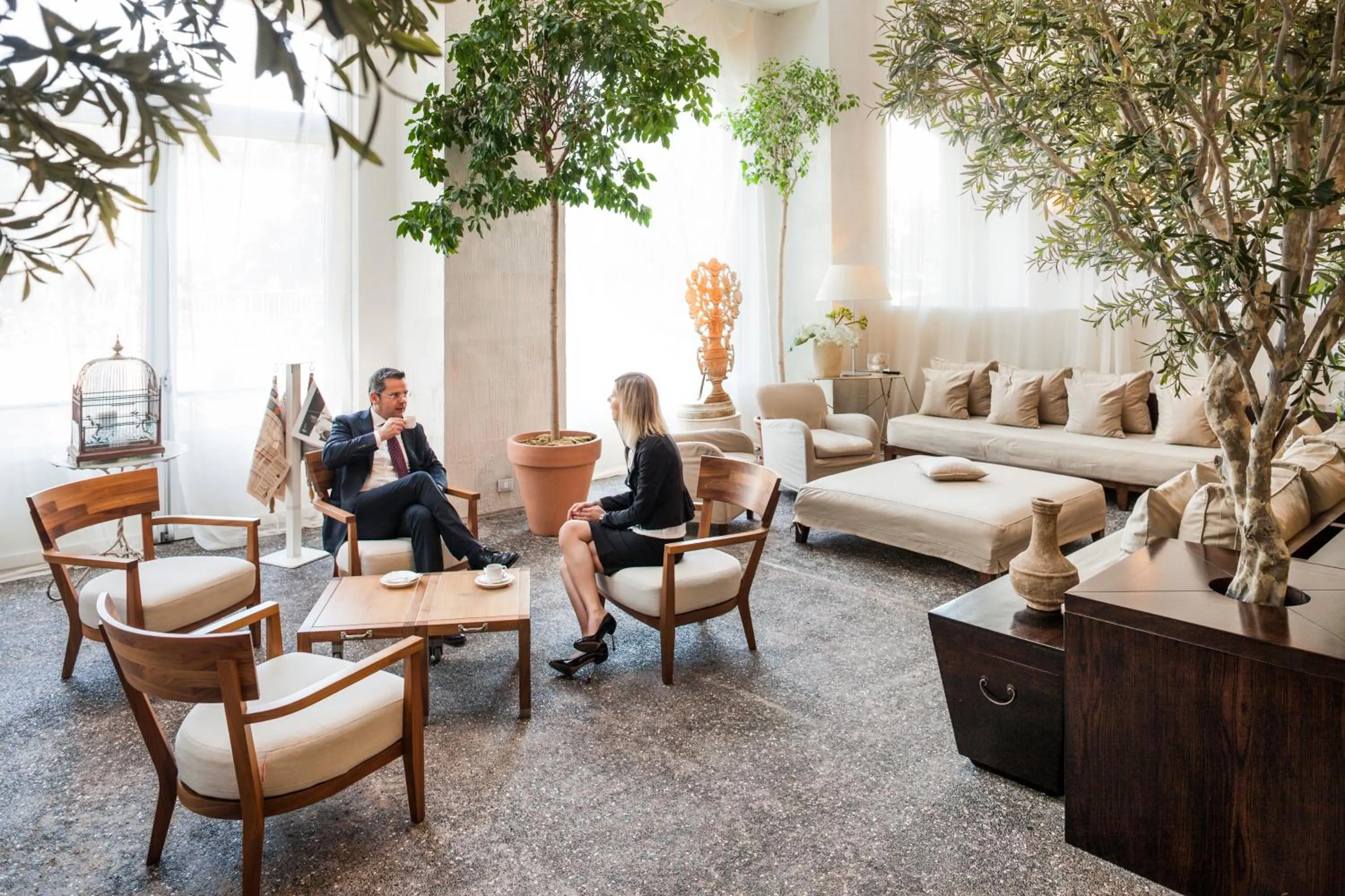 People in Cosmo Hotel Palace