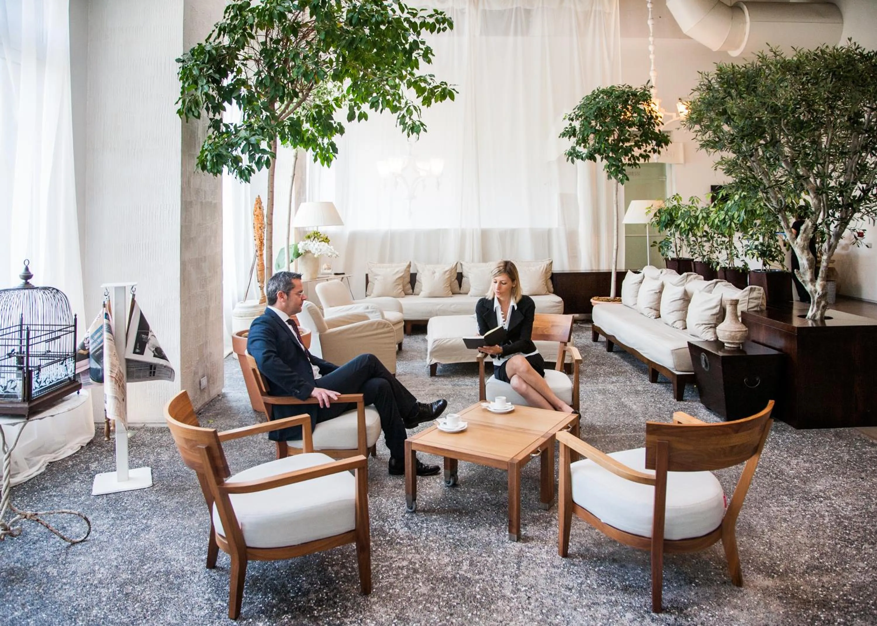 People in Cosmo Hotel Palace