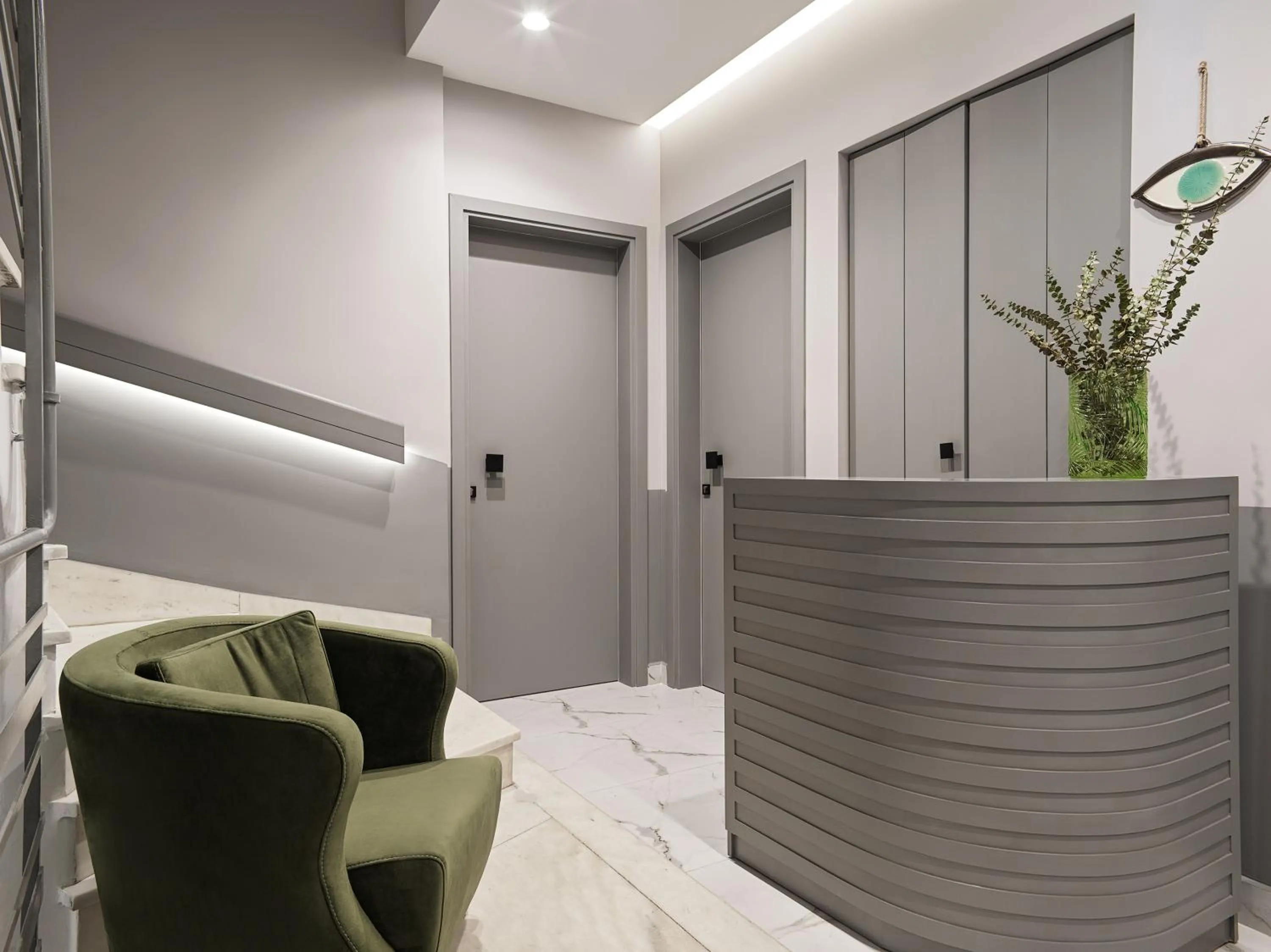 Lobby or reception in Athens City View Urban Suites