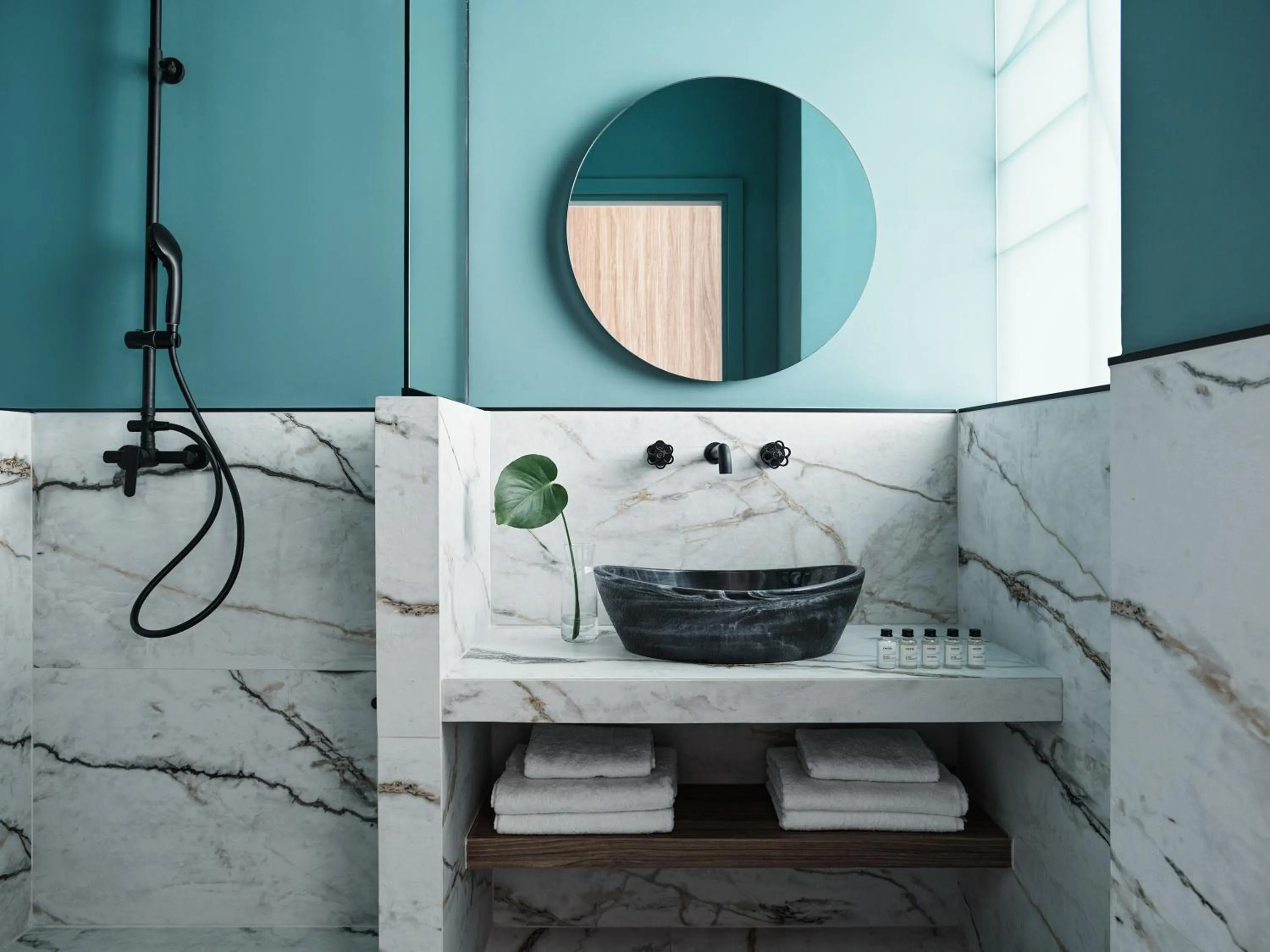 Bathroom in Athens City View Urban Suites