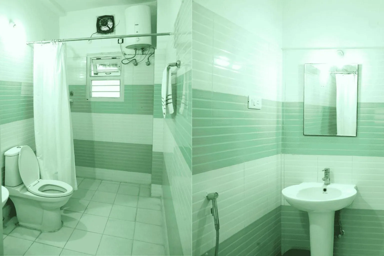 Bathroom in White Fern Stays Serviced Apartments - Gachibowli