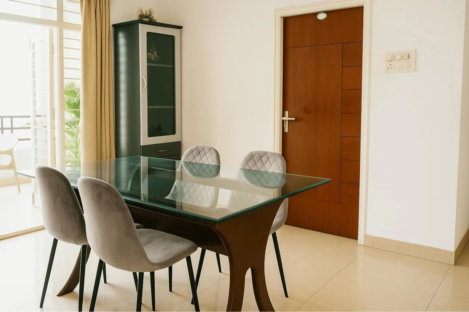 Dining area in White Fern Stays Serviced Apartments - Gachibowli