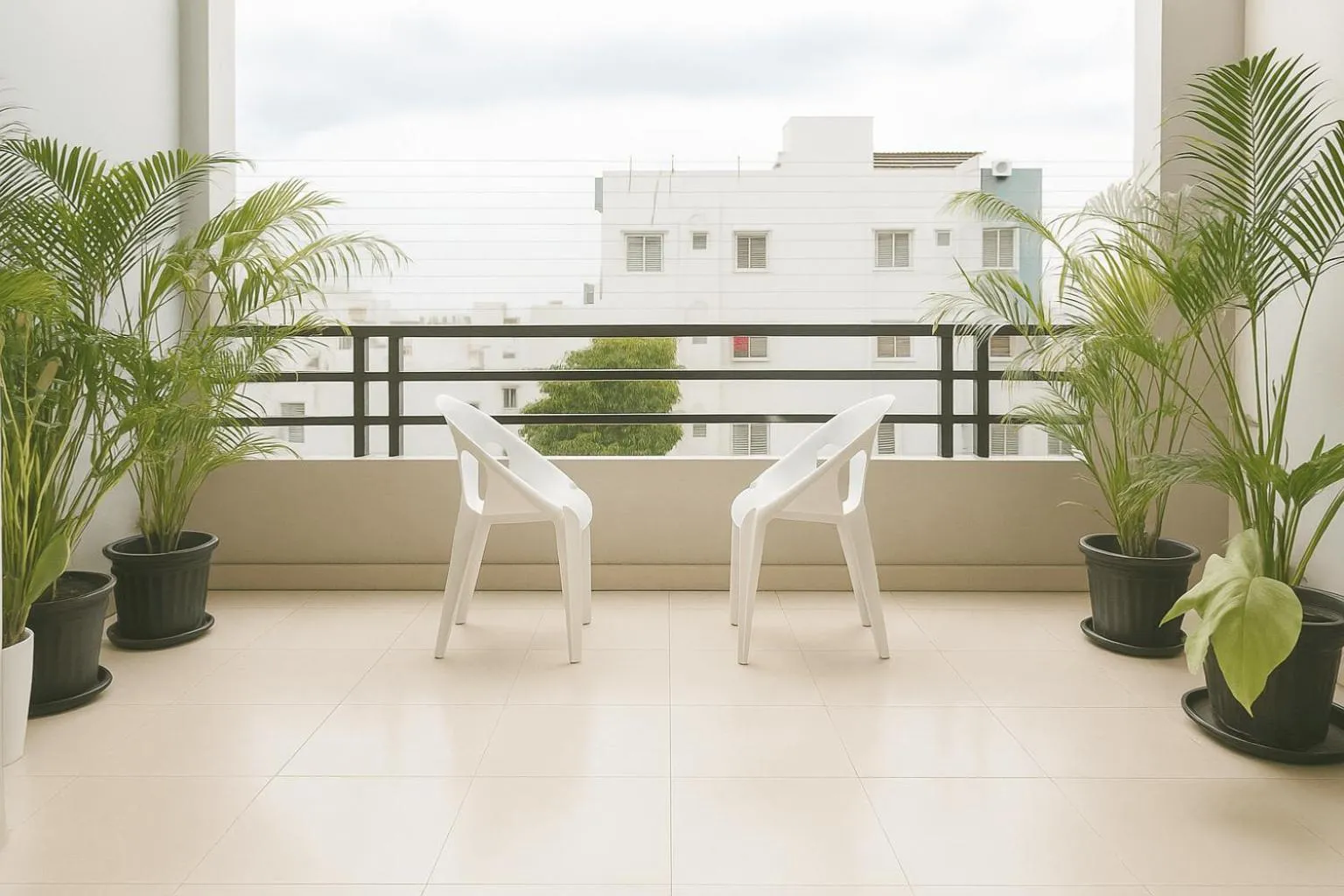 Balcony/Terrace in White Fern Stays Serviced Apartments - Gachibowli
