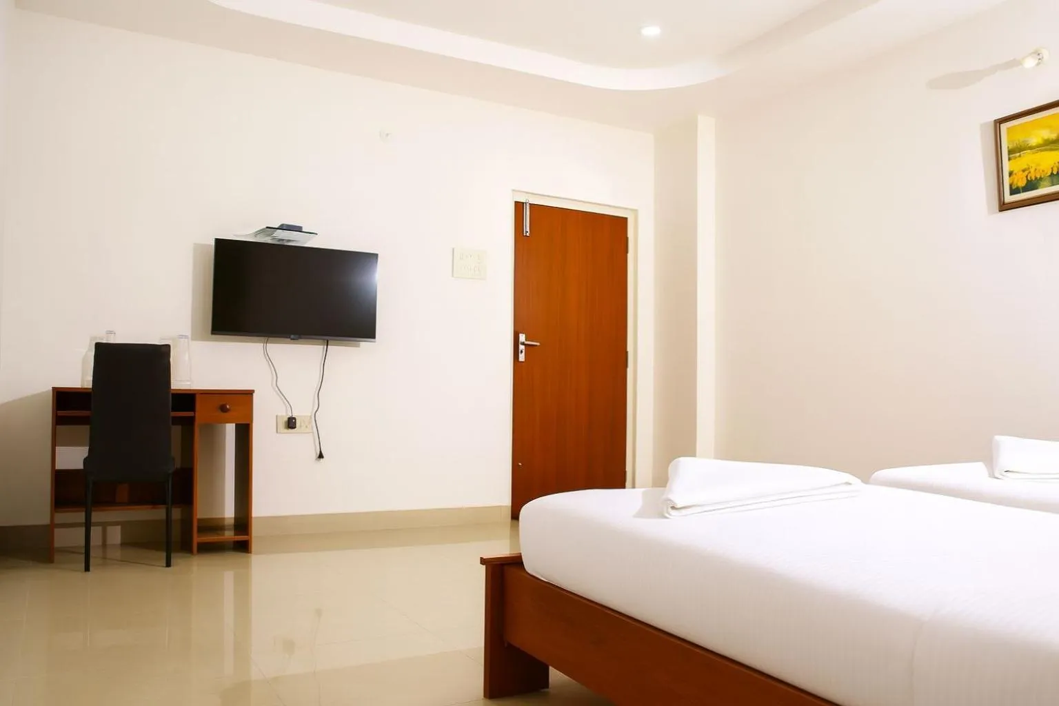 Bedroom, Bed in White Fern Stays Serviced Apartments - Gachibowli