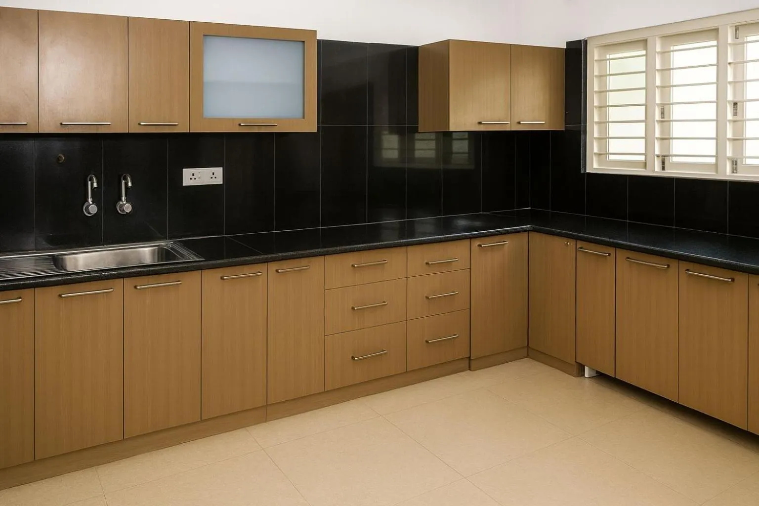 Kitchen or kitchenette in White Fern Stays Serviced Apartments - Gachibowli