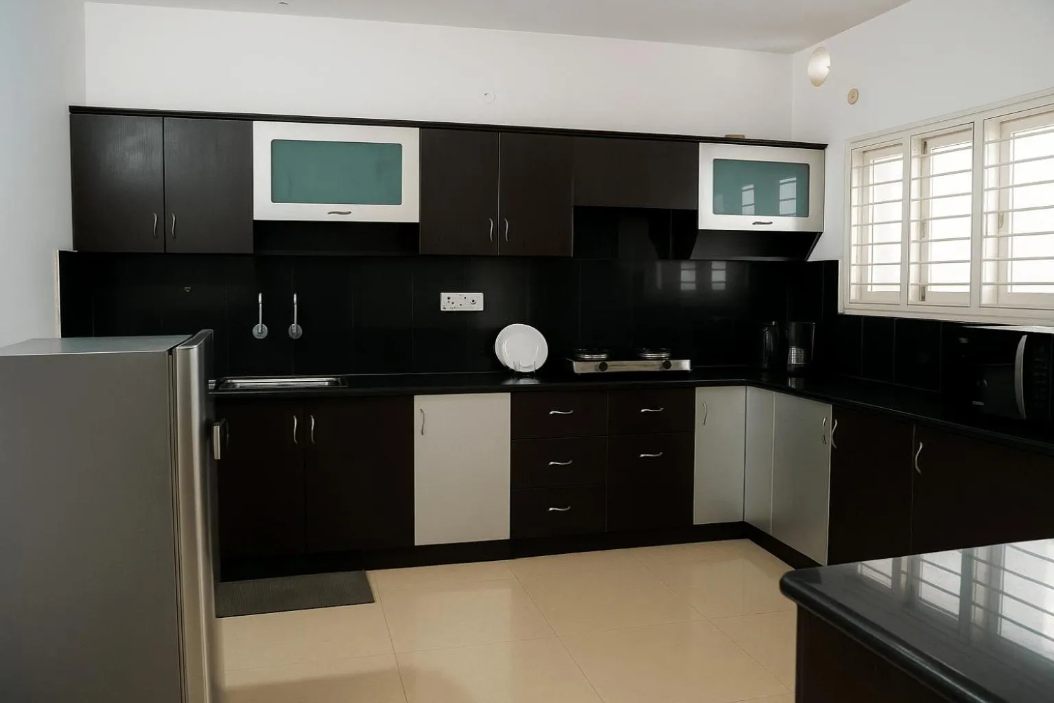 kitchen in White Fern Stays Serviced Apartments - Gachibowli