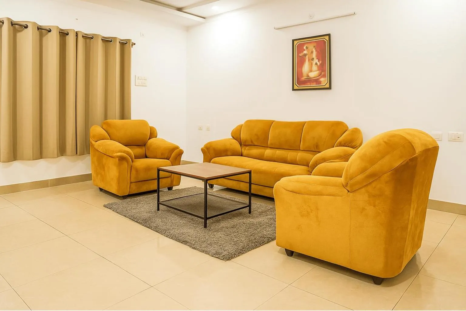 Living room in White Fern Stays Serviced Apartments - Gachibowli