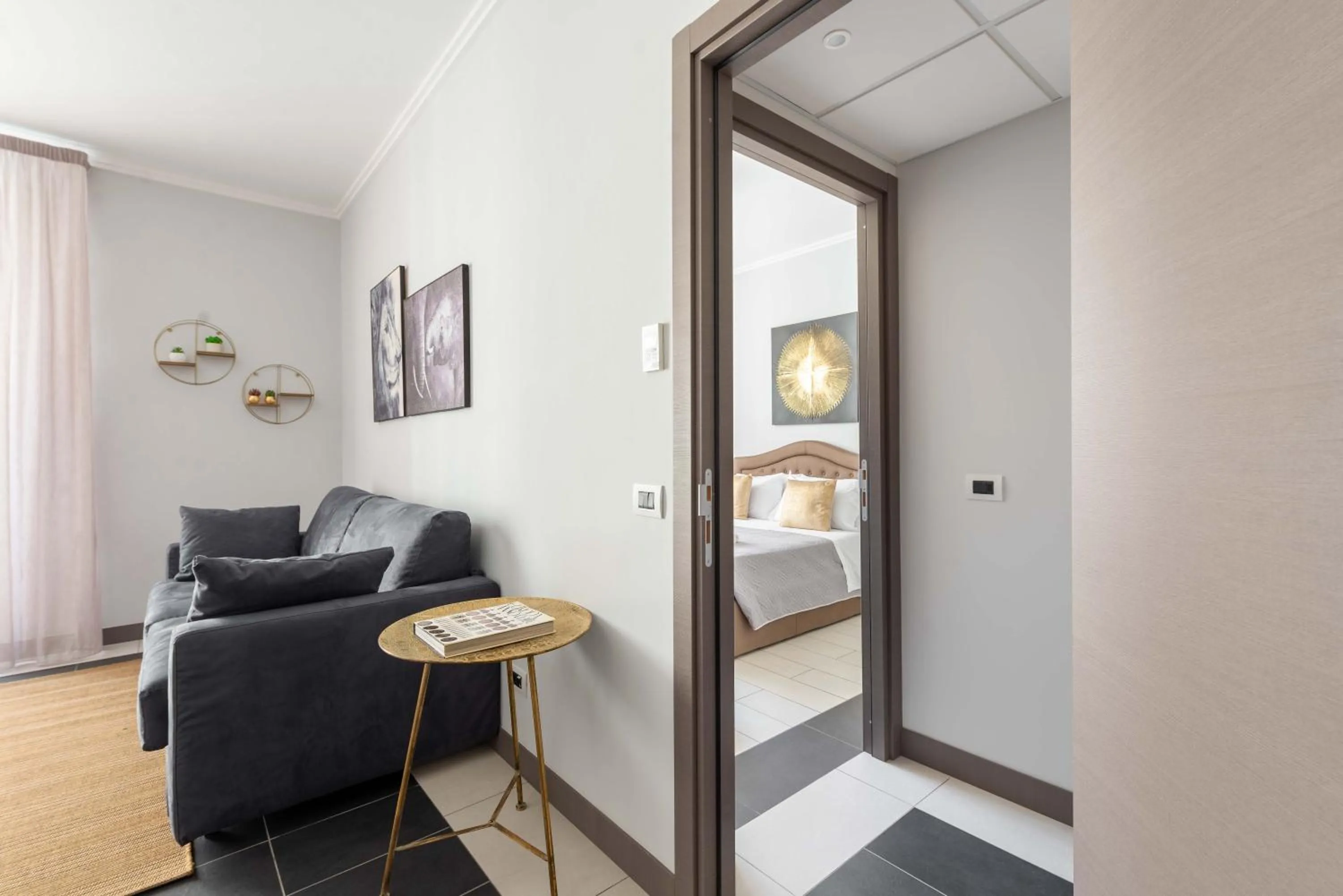 Living room, Bed in SuityRHome Campo de' Fiori