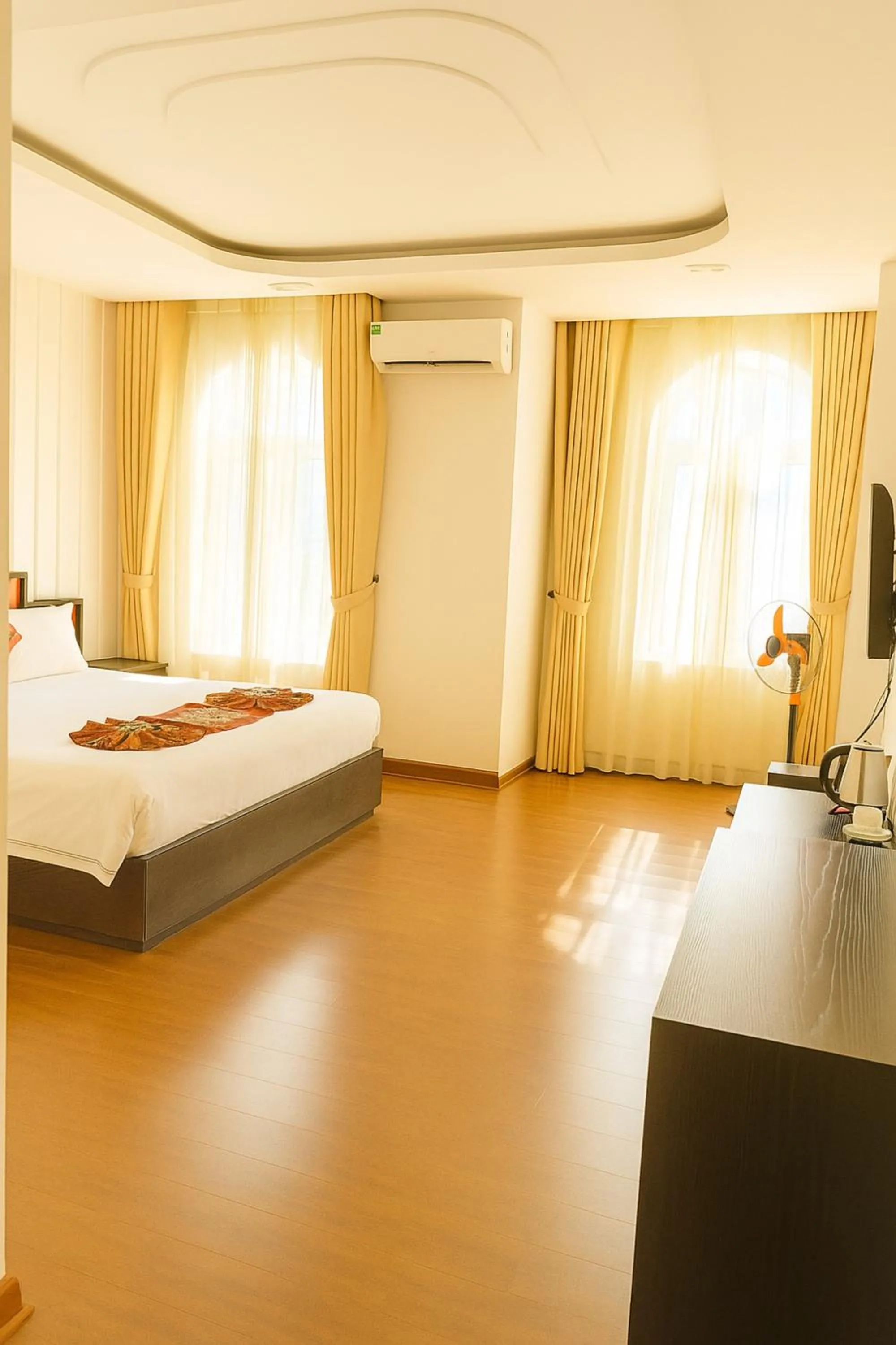 Bed in SONG HONG VIEW HOTEL