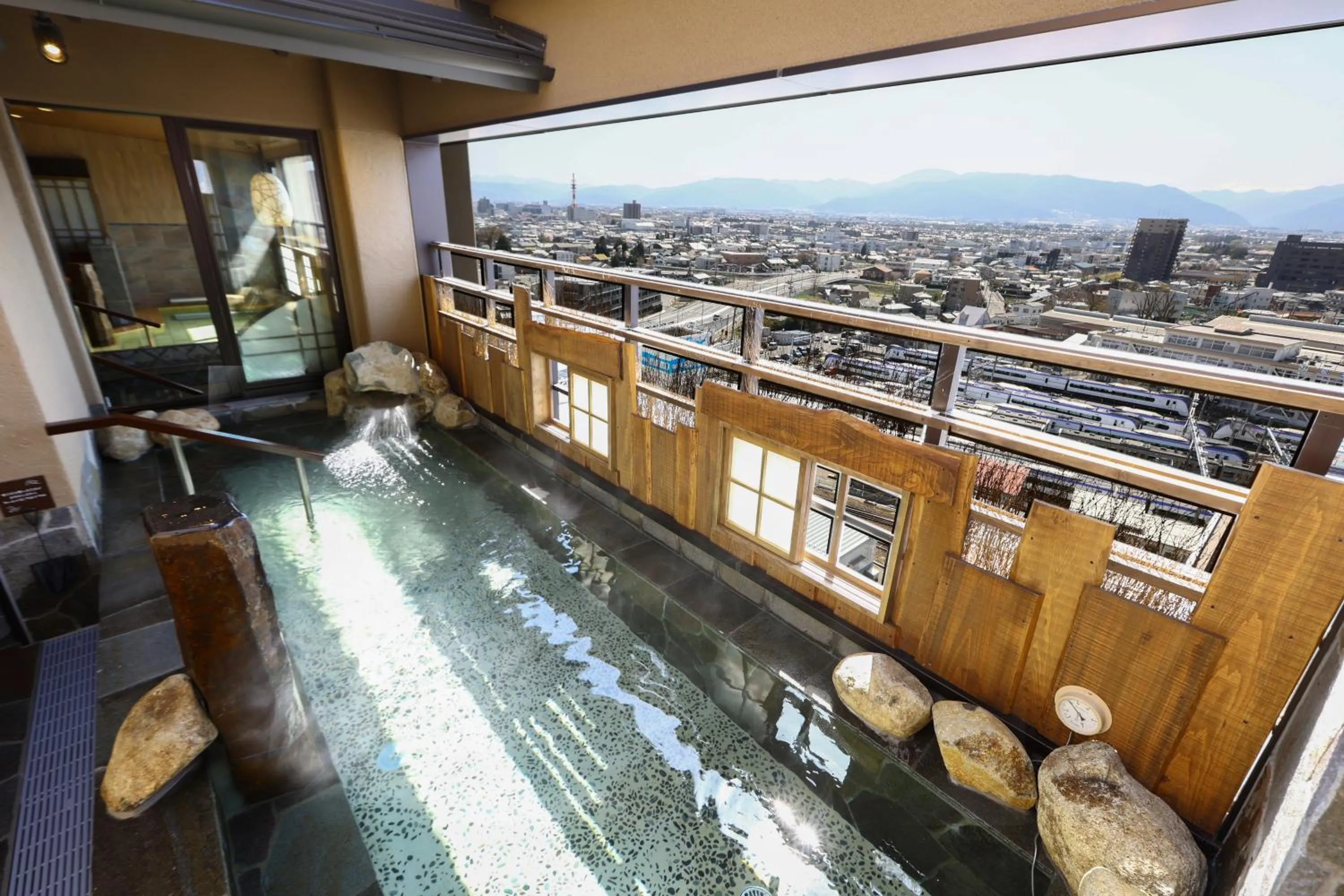 Open Air Bath in Onyado Nono Matsumoto Natural Hot Spring
