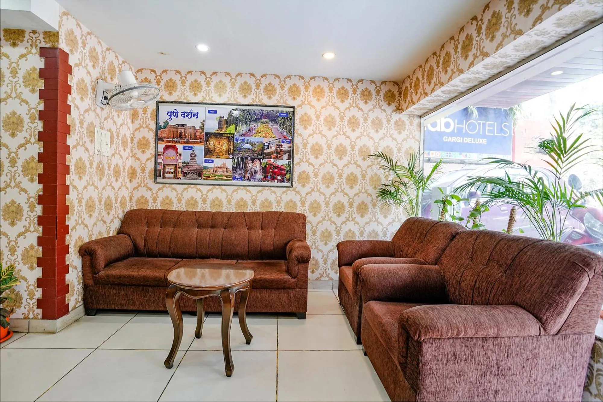 Seating area in FabHotel Gargi Deluxe