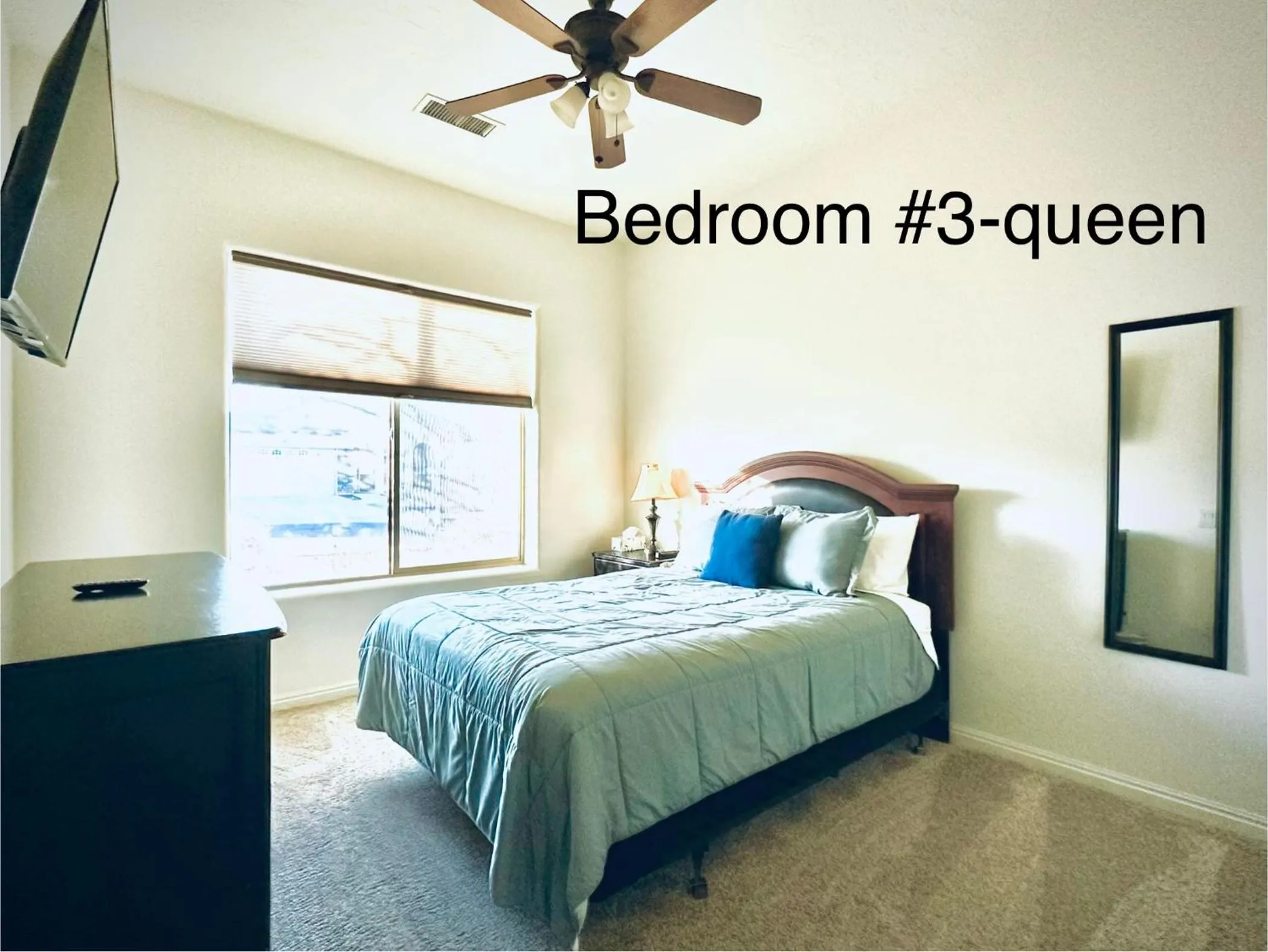 Bed in Spacious Home