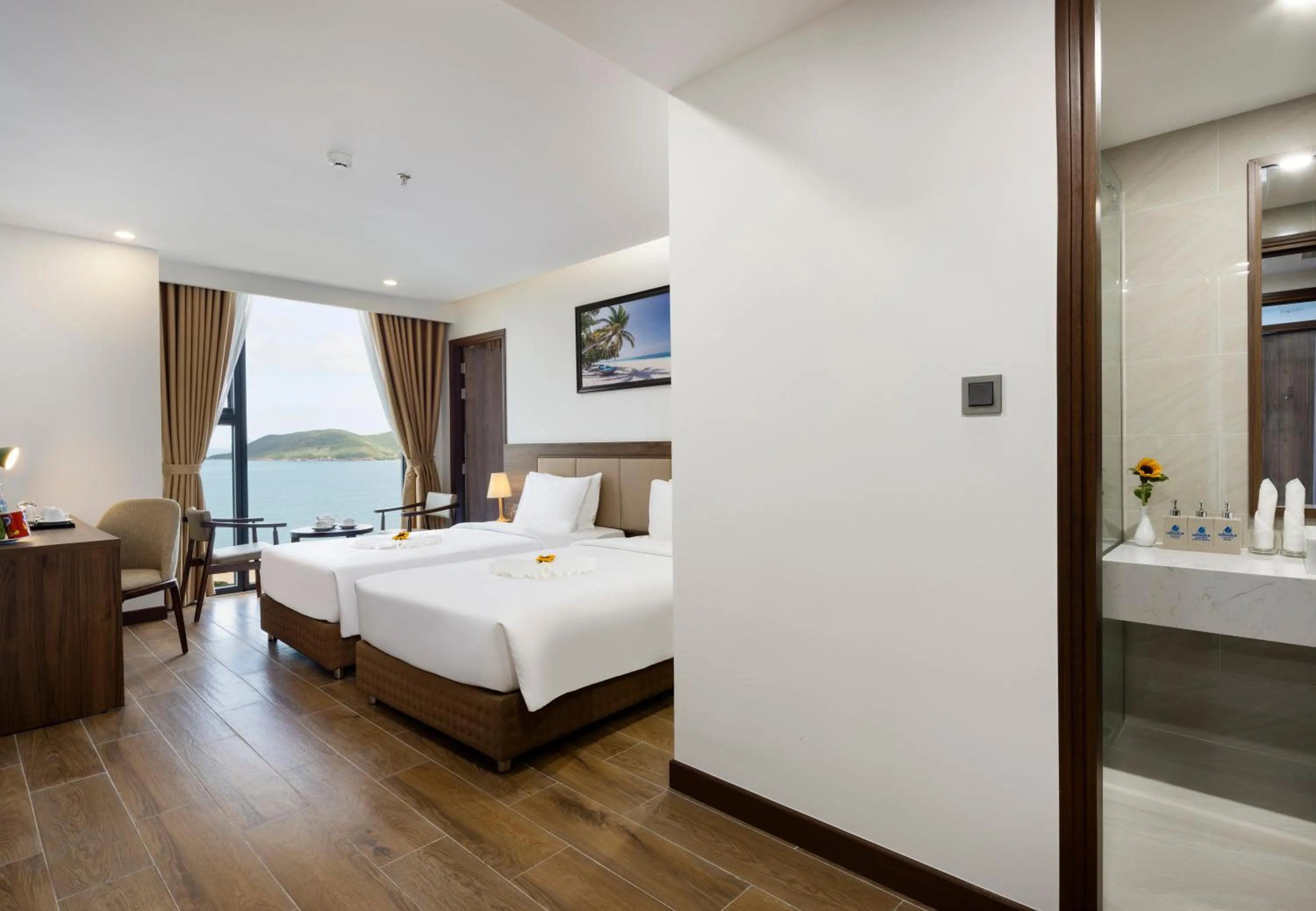 Photo of the whole room, Bed in Miracle Luxury Nha Trang