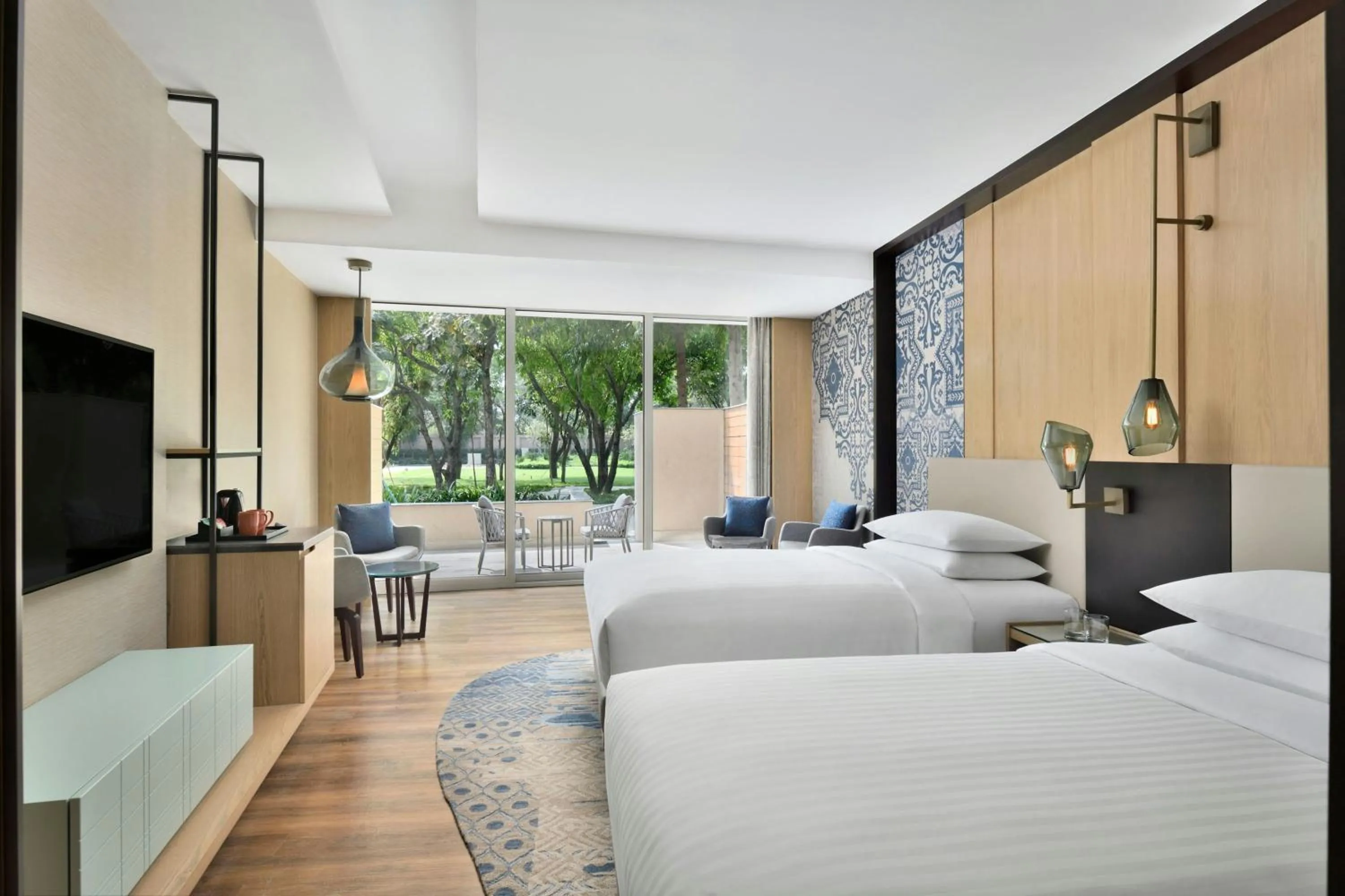 Photo of the whole room, Bed in Courtyard by Marriott Aravali Resort