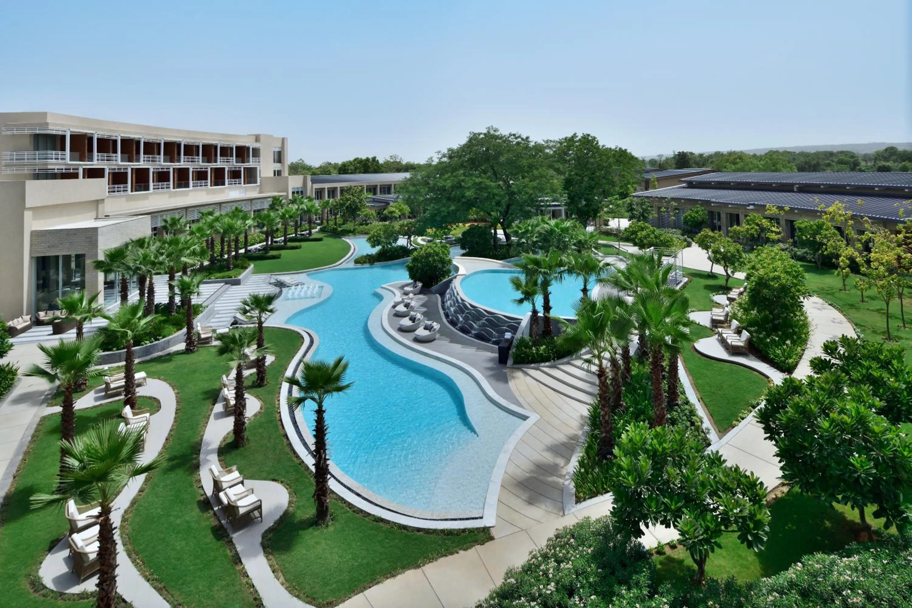 Pool view in Courtyard by Marriott Aravali Resort