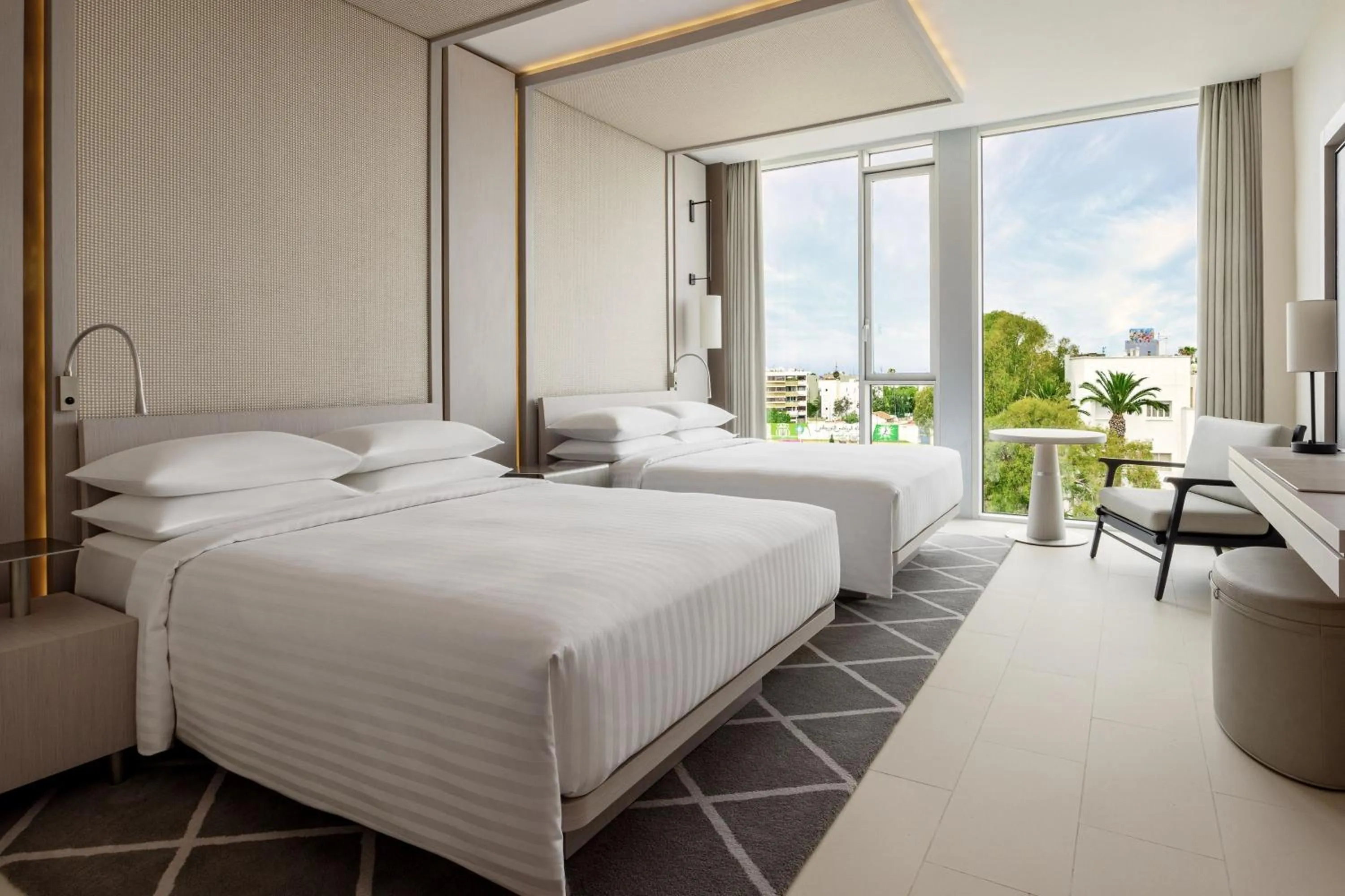 Photo of the whole room, Bed in Rabat Marriott Hotel