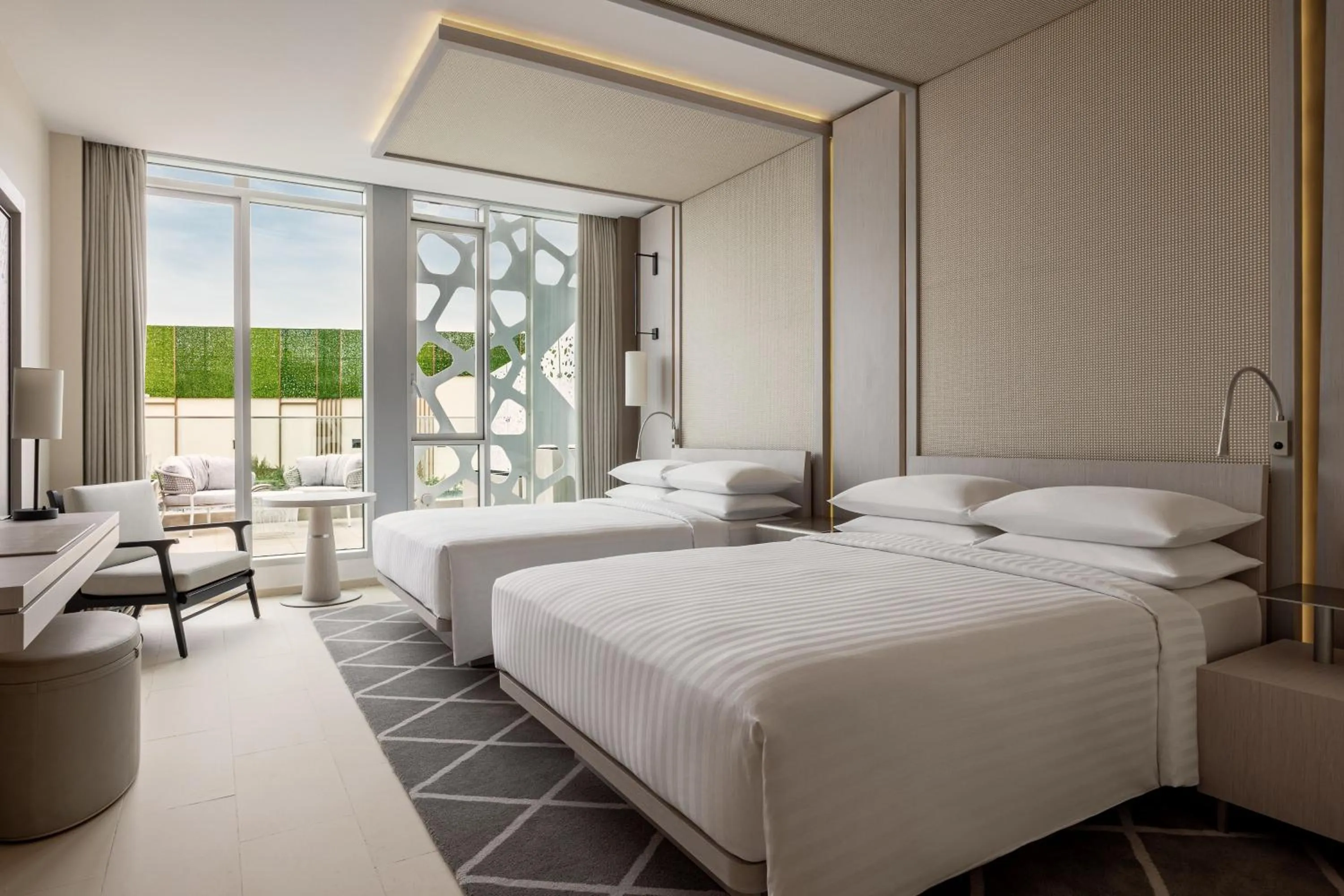 Photo of the whole room, Bed in Rabat Marriott Hotel