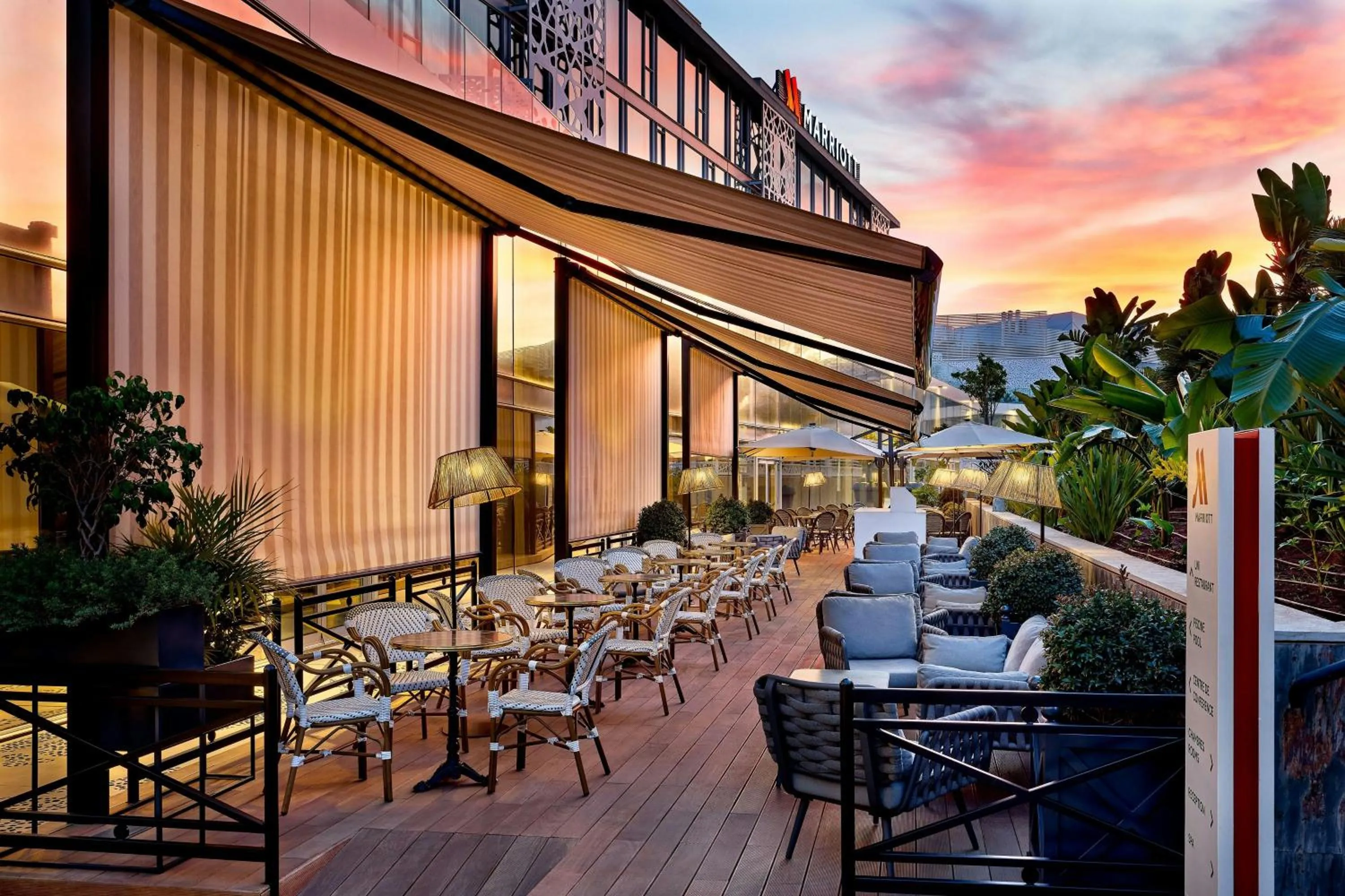 Restaurant/places to eat in Rabat Marriott Hotel