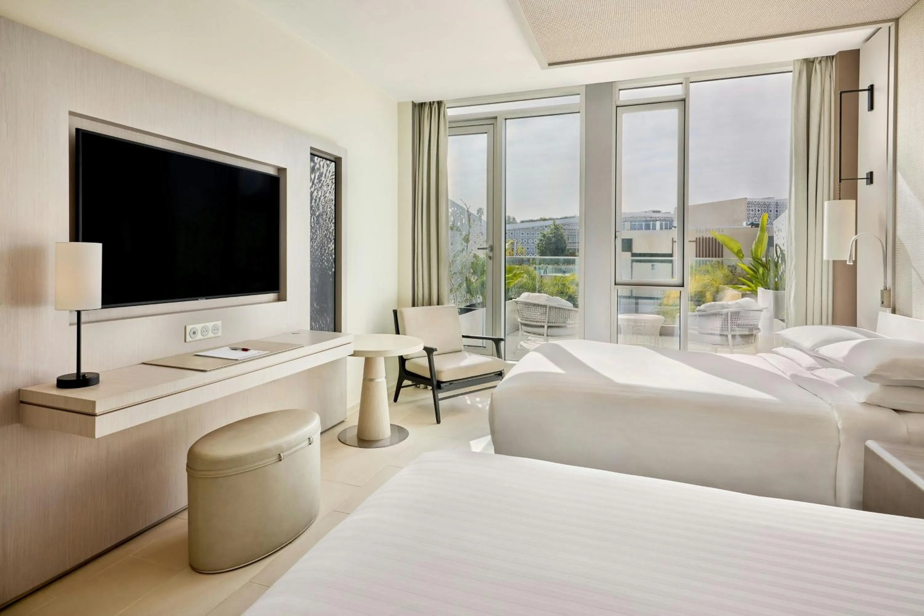 Photo of the whole room, Bed in Rabat Marriott Hotel