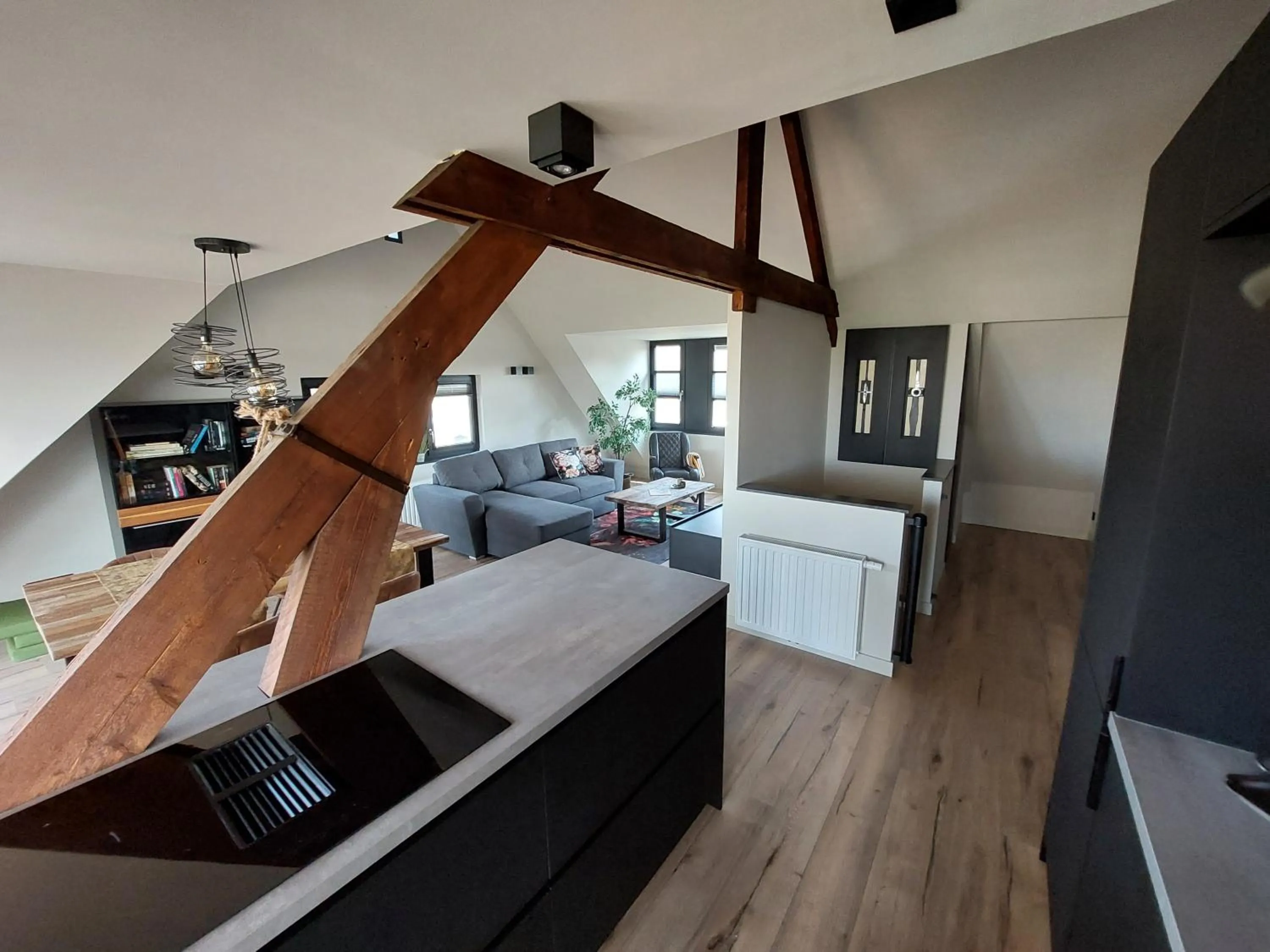 Kitchen or kitchenette in B&B Vierlingsbeek, Appartement en tuin-chalets
