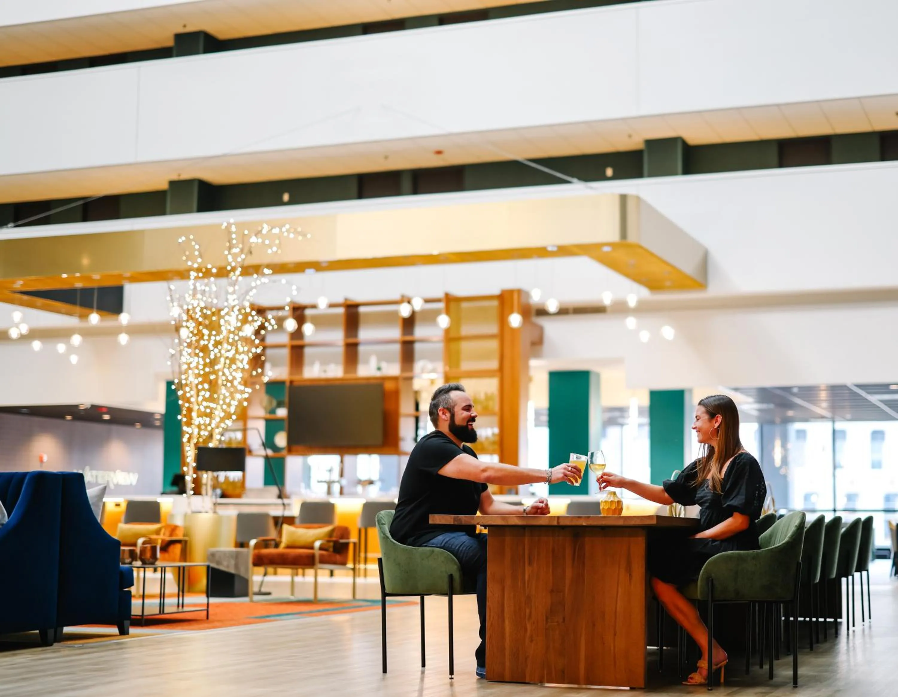 Seating area in voco Chicago Downtown - Riverwalk by IHG