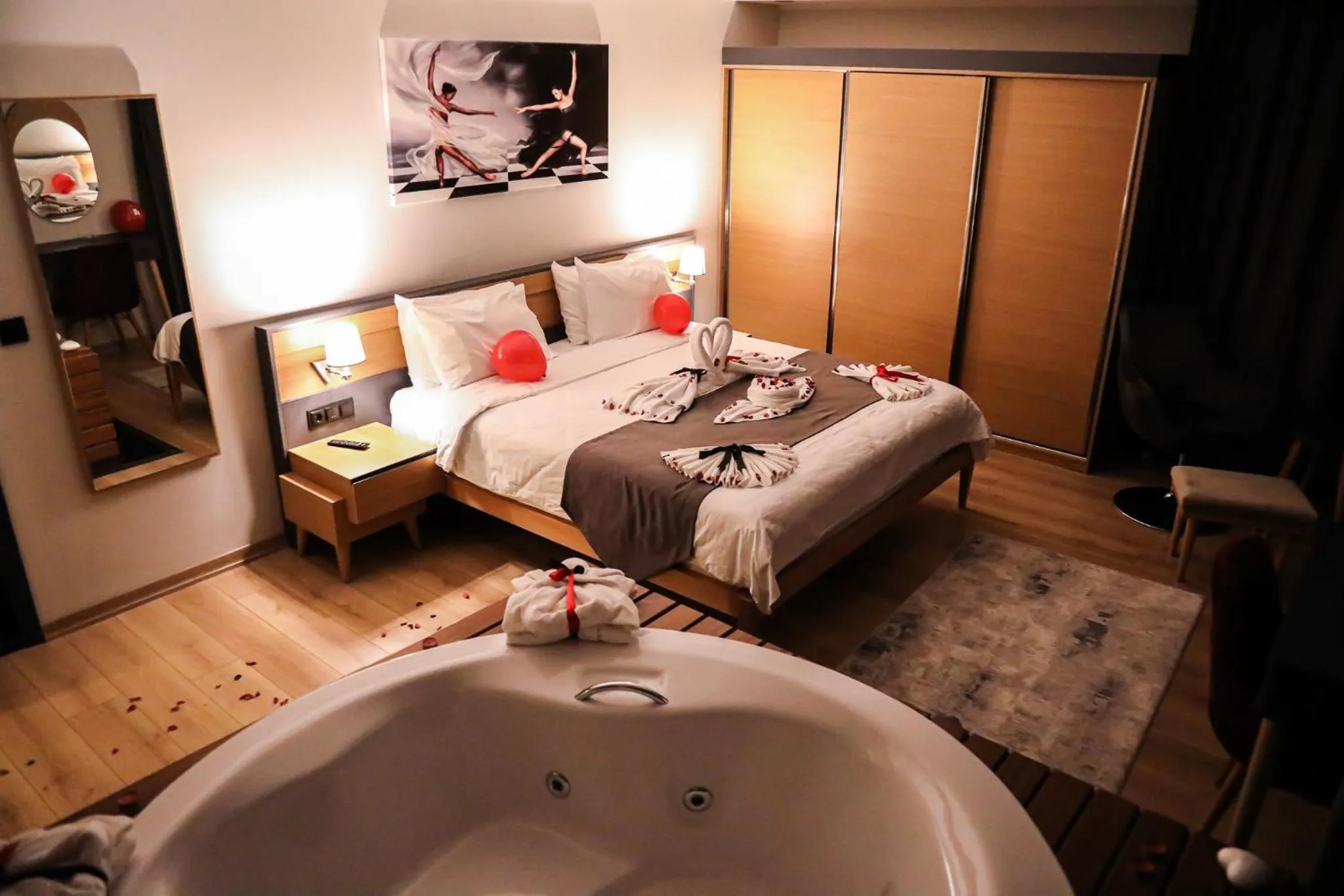 Bed in Şehrar Suite Hotel