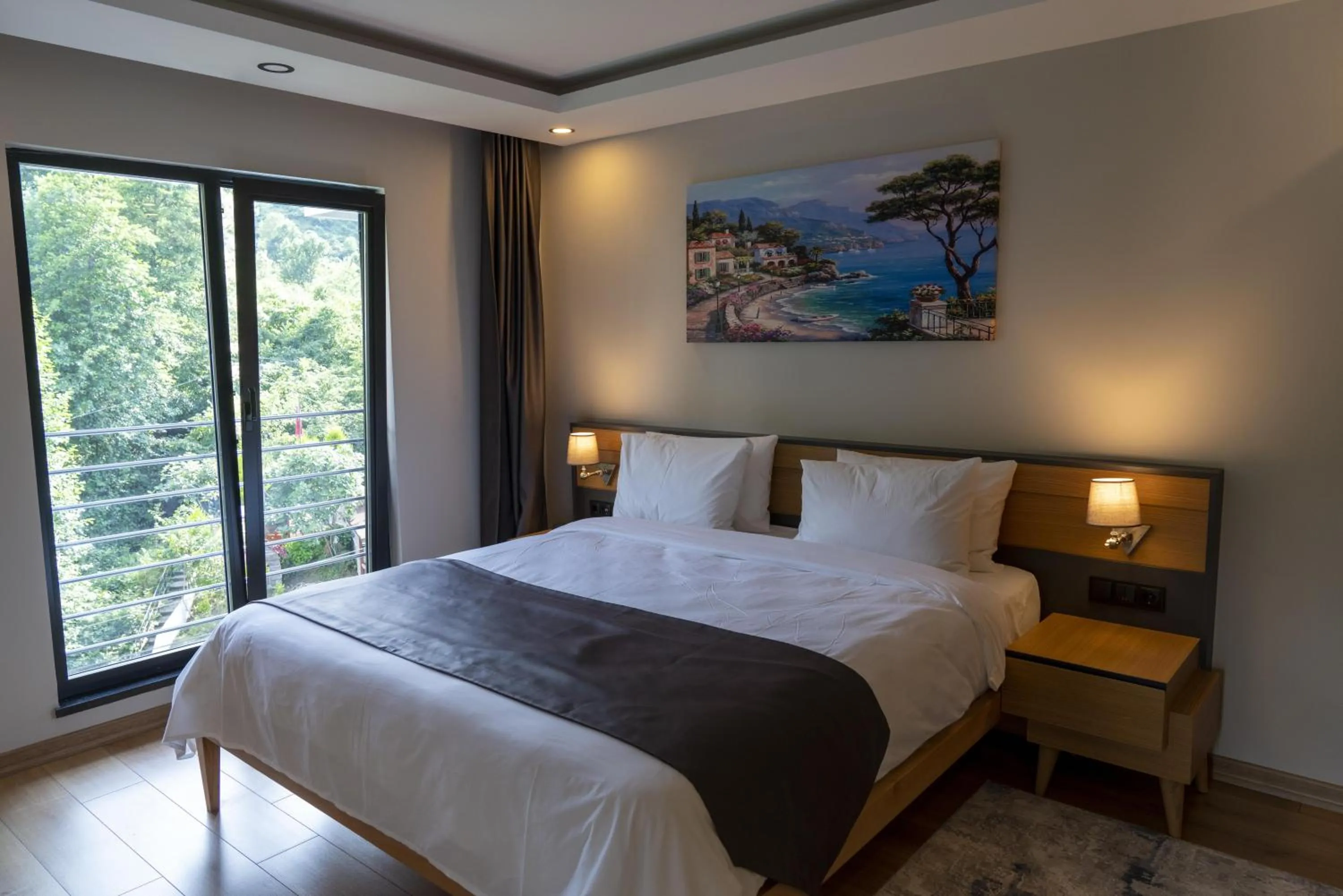 Bed in Şehrar Suite Hotel