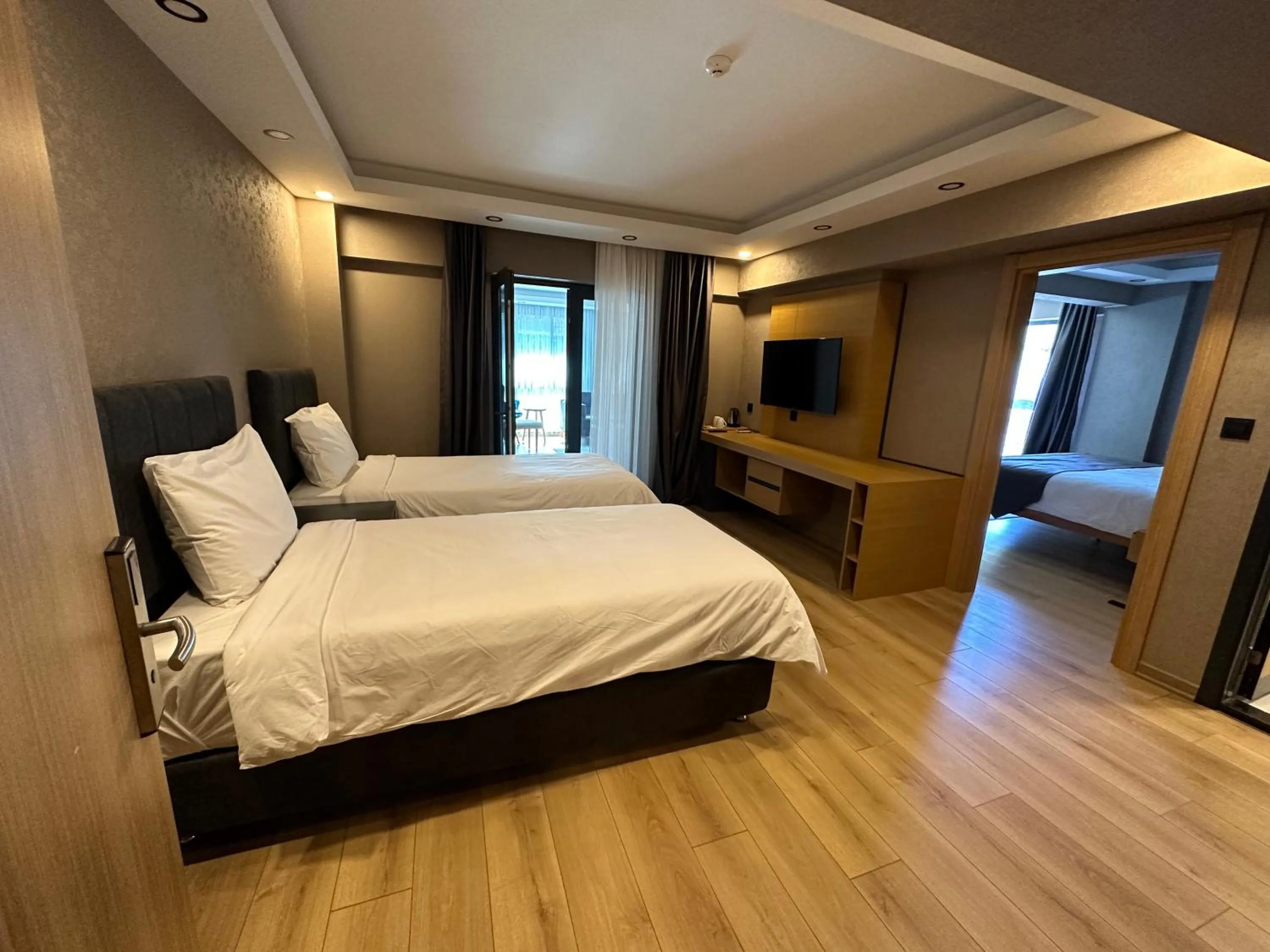 Bed in Şehrar Suite Hotel