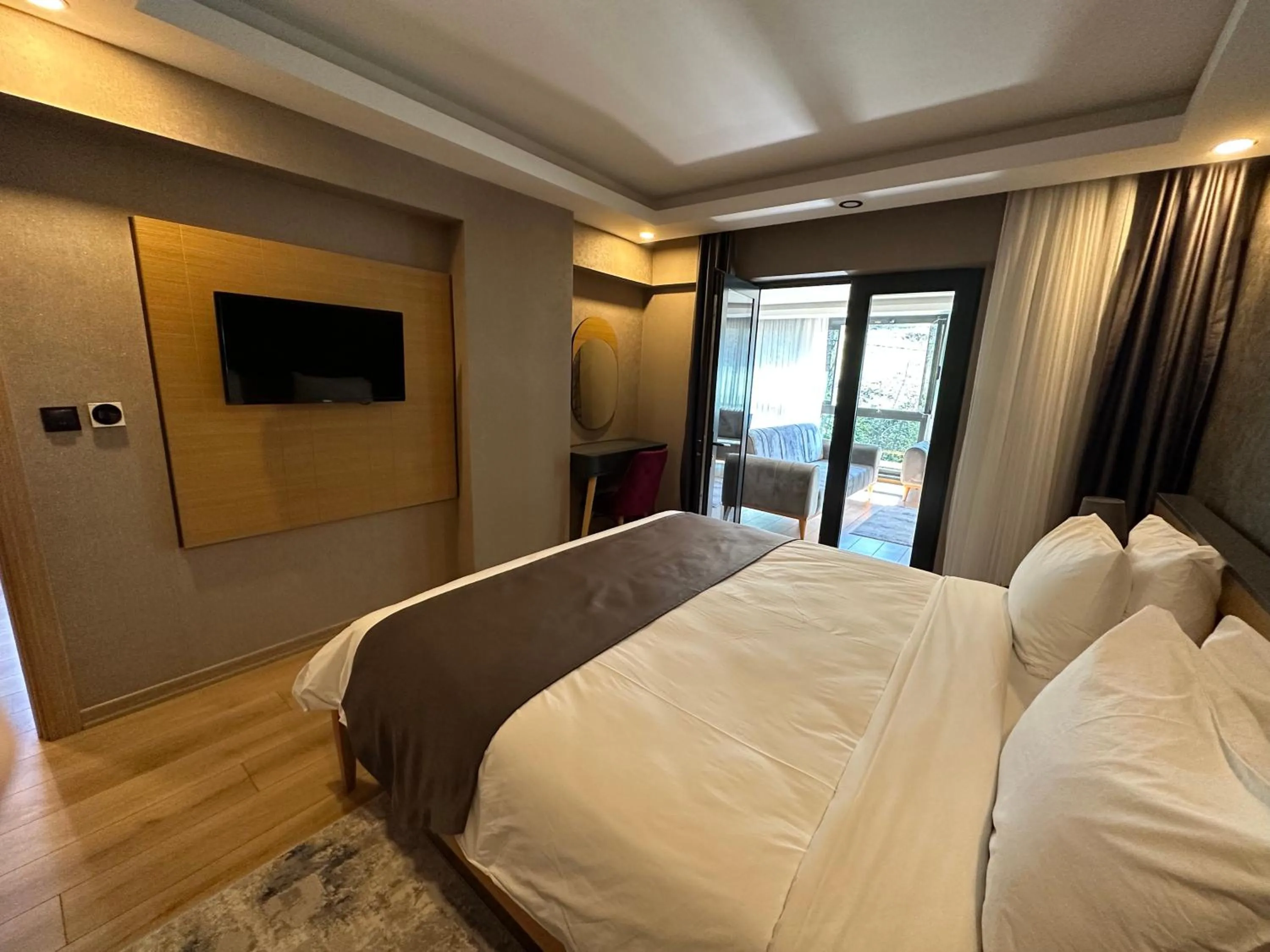 Bed in Şehrar Suite Hotel