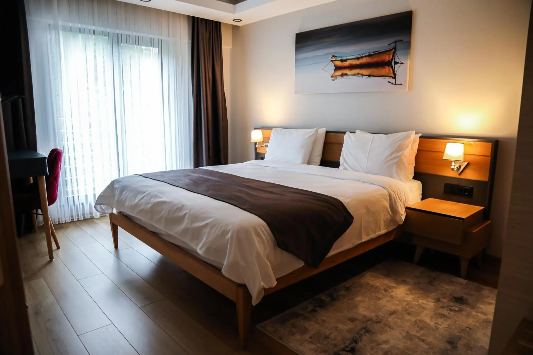 Bed in Şehrar Suite Hotel