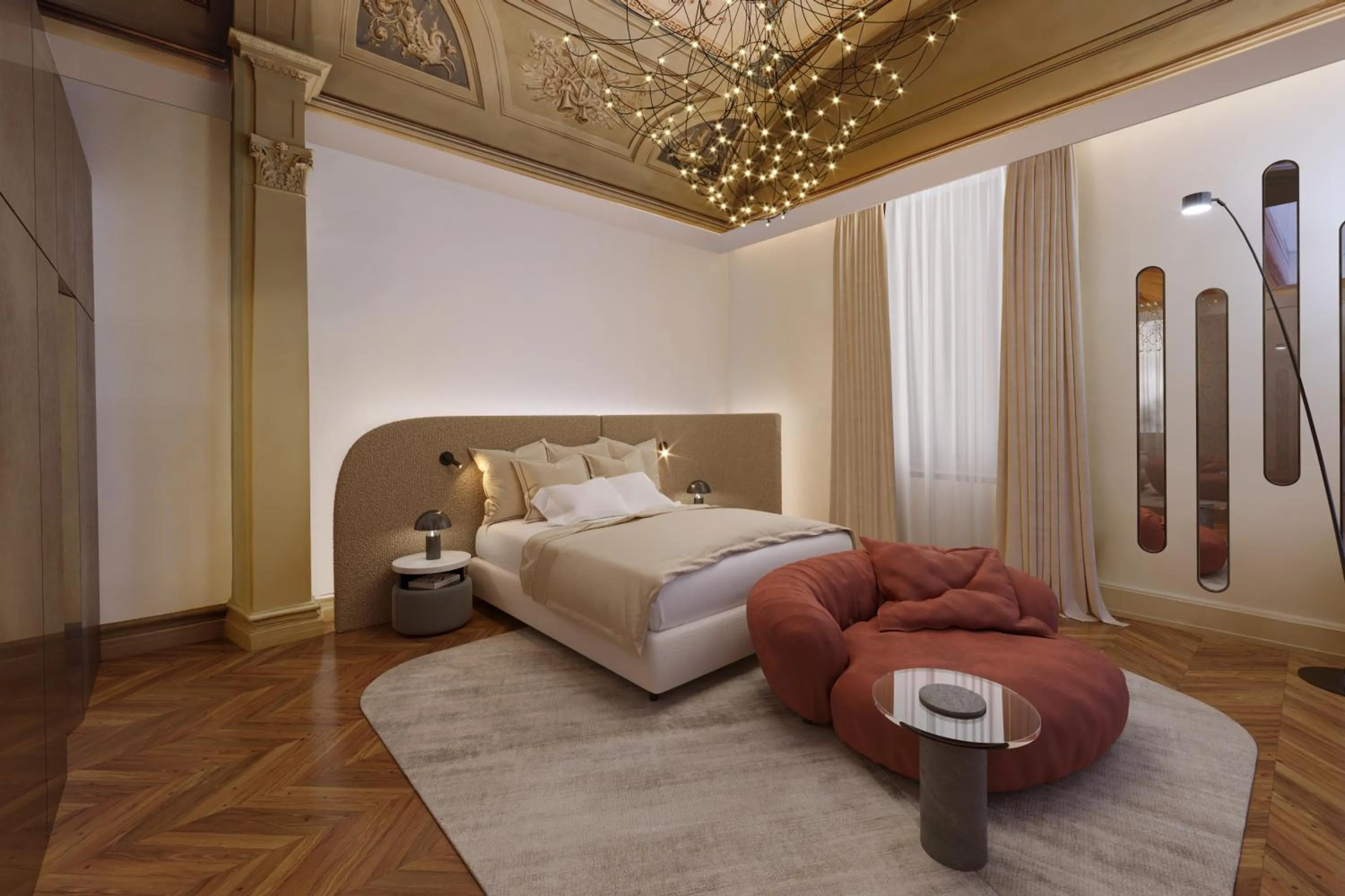 Bedroom, Bed in Palazzo Firenze by Baglioni Hotels & Resorts