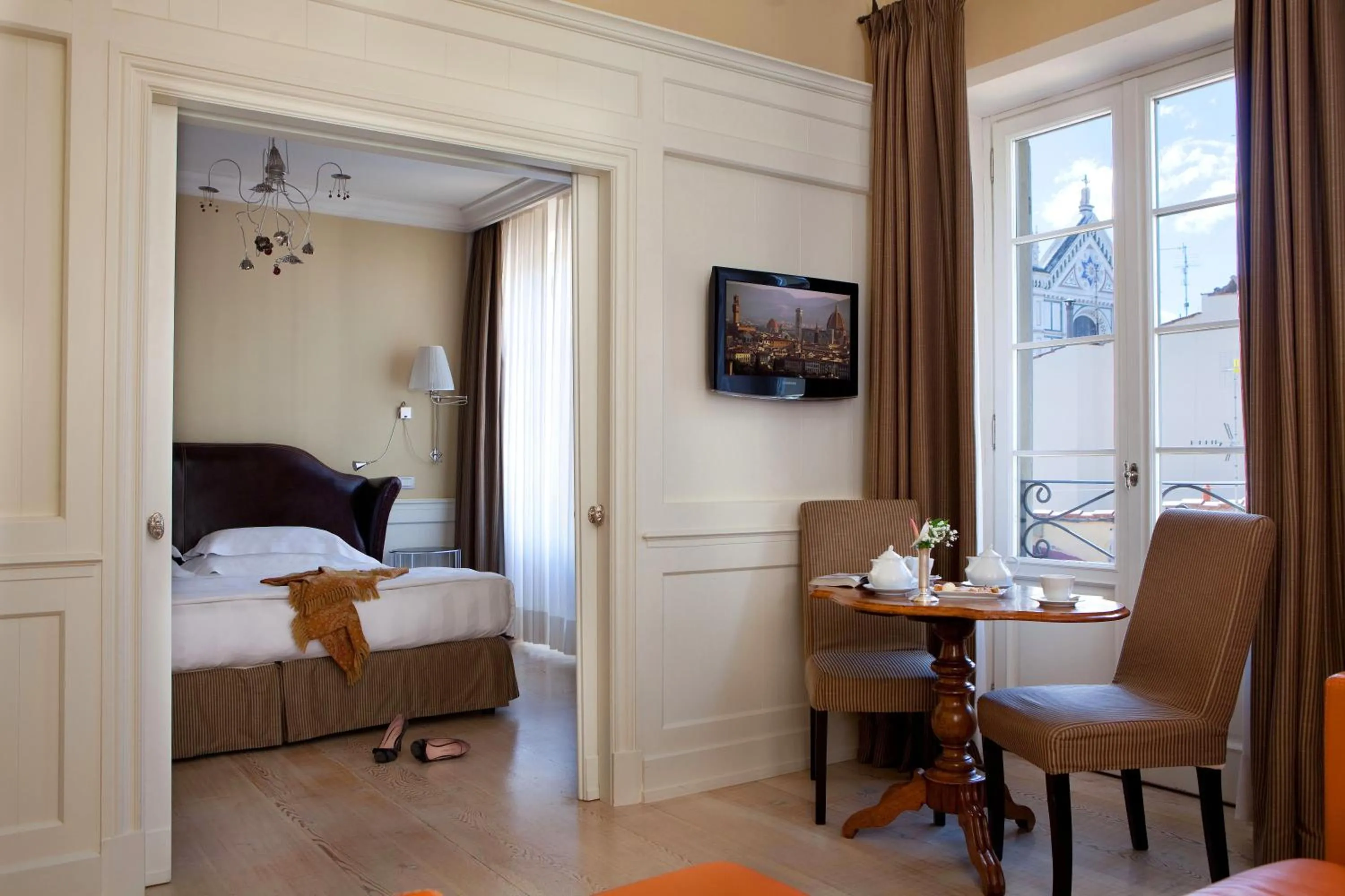 TV and multimedia, Bed in Palazzo Firenze by Baglioni Hotels & Resorts