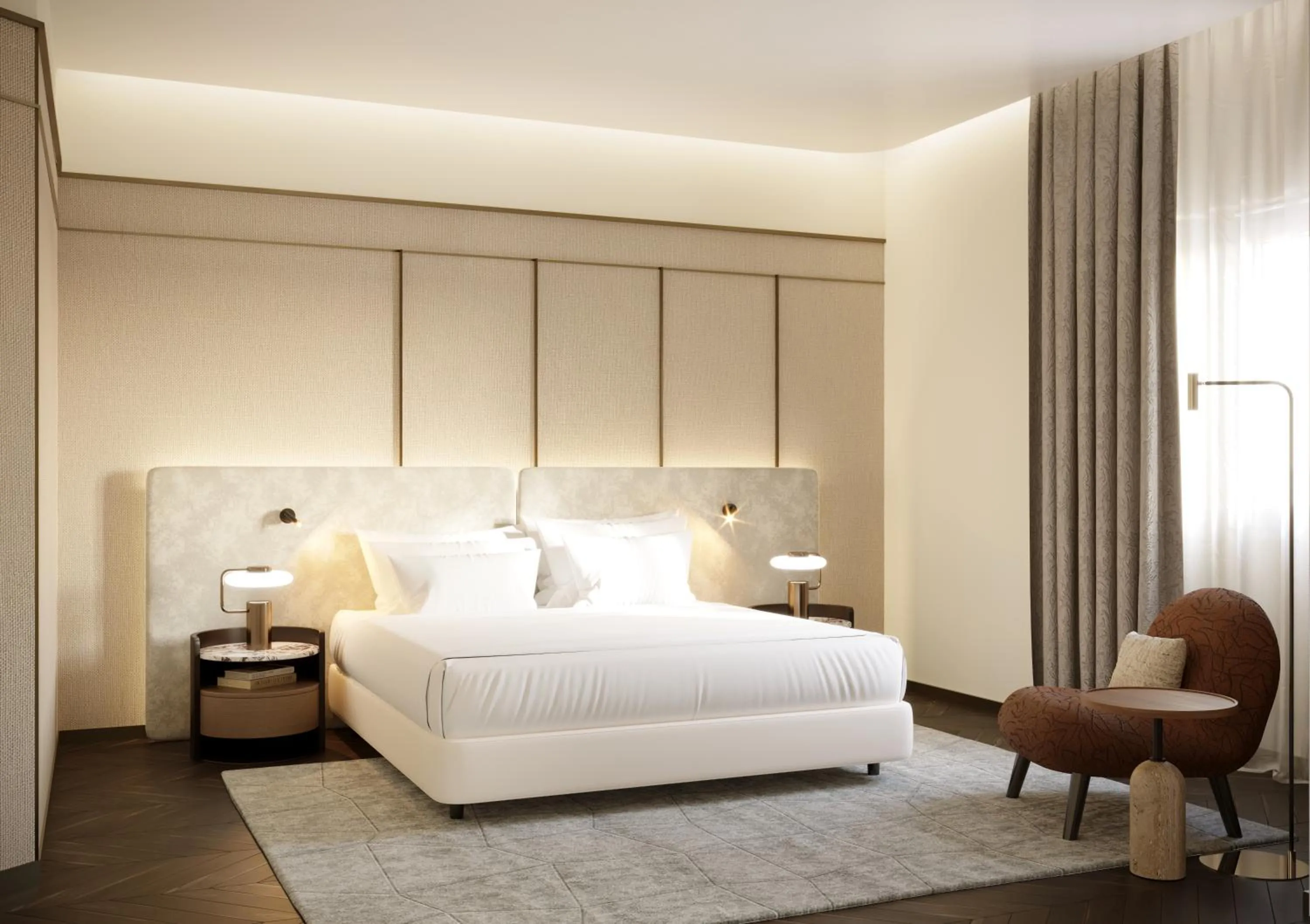 Bedroom, Bed in Palazzo Firenze by Baglioni Hotels & Resorts
