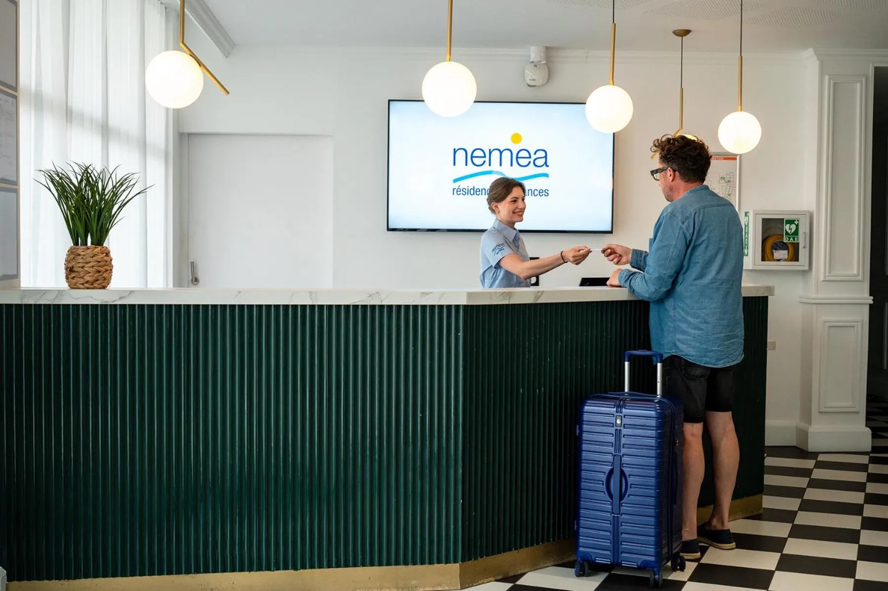 Staff in Nemea Appart Hotel Les Hauts de Milady Biarritz