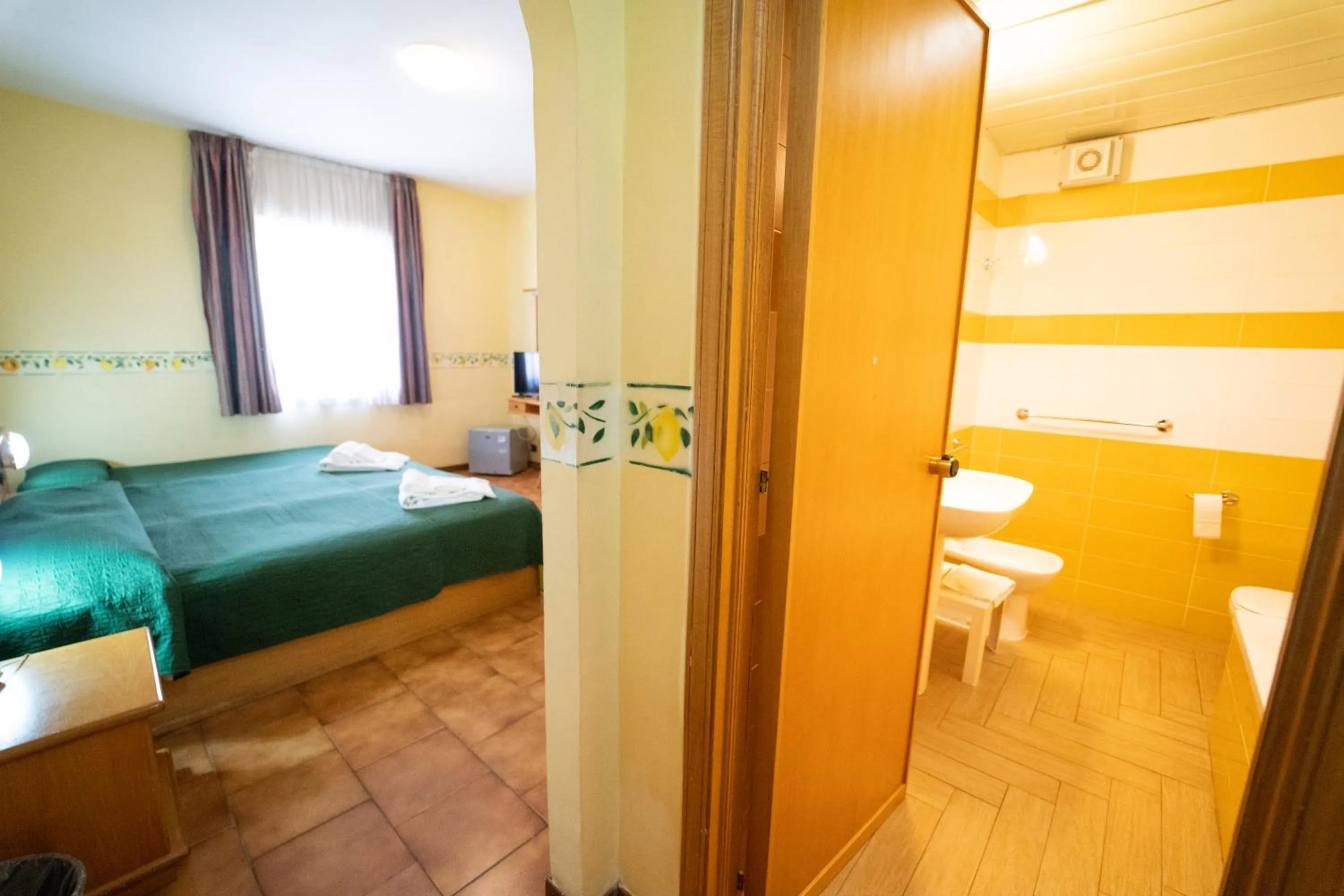 Bed in Hotel San Pietro