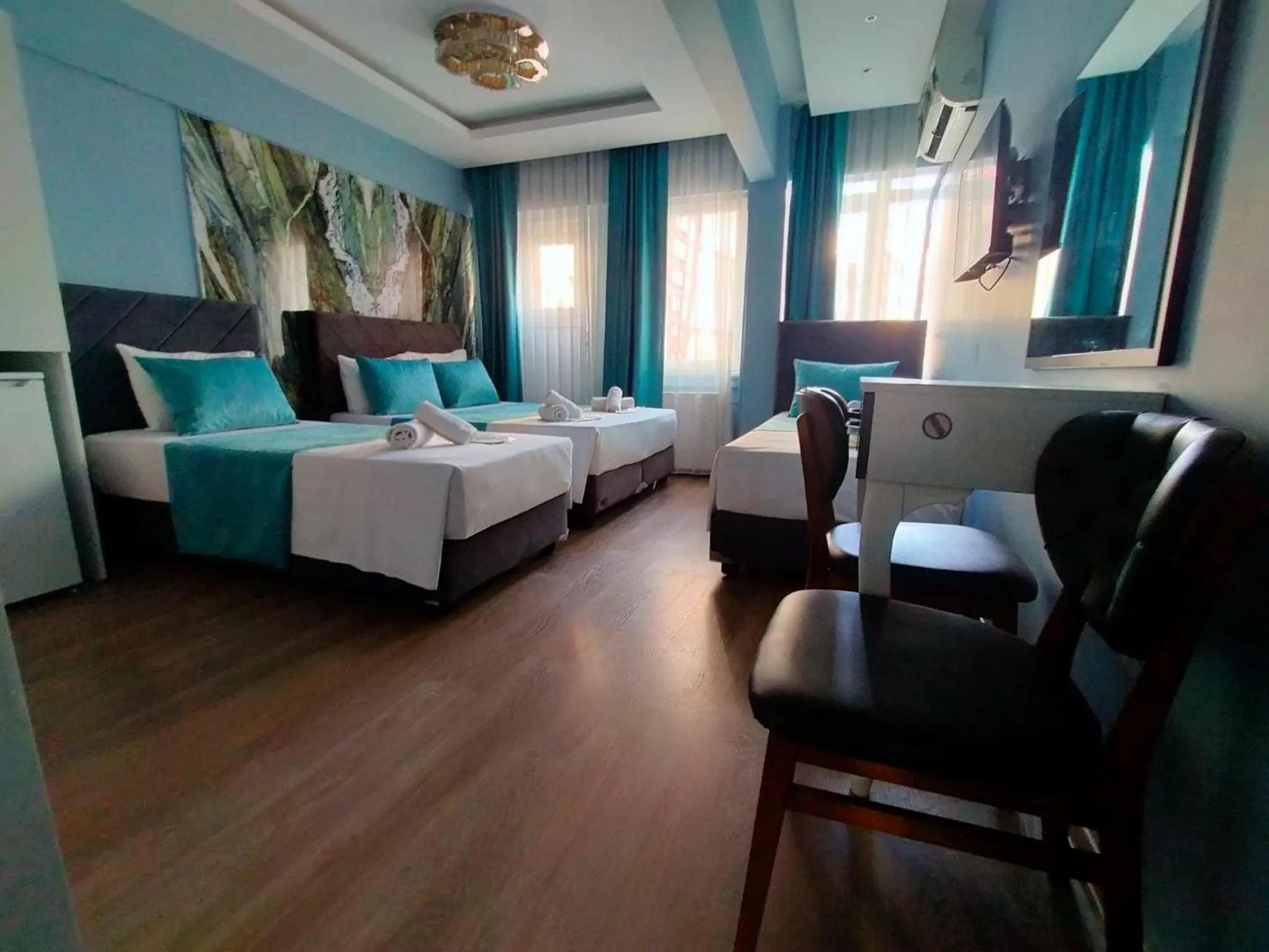 Bed in Bona Sera Hotel