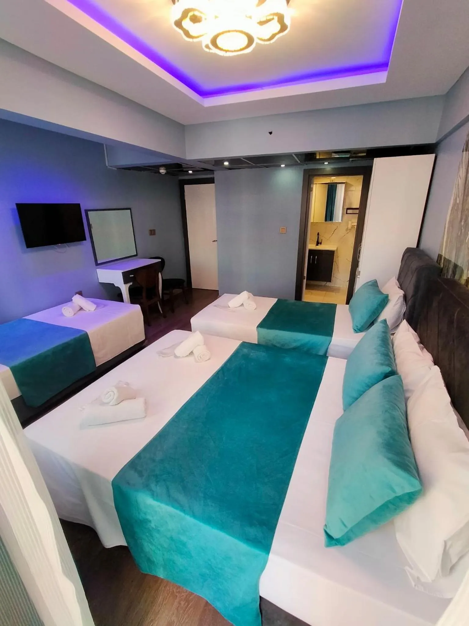 Bed in Bona Sera Hotel