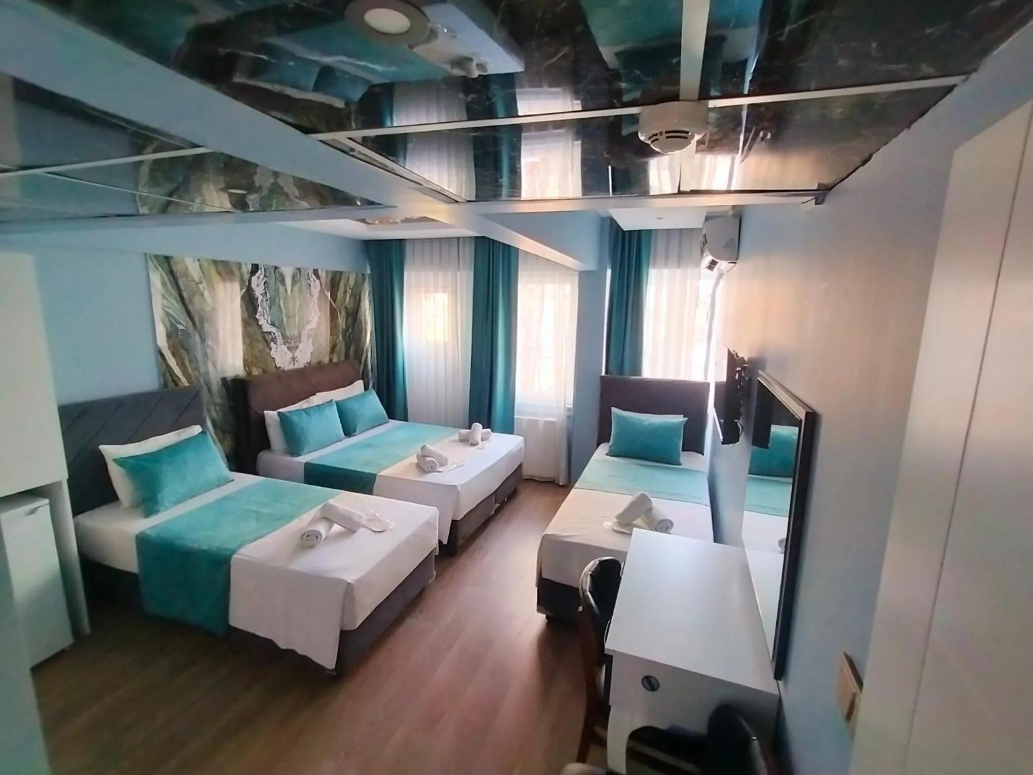 Bed in Bona Sera Hotel