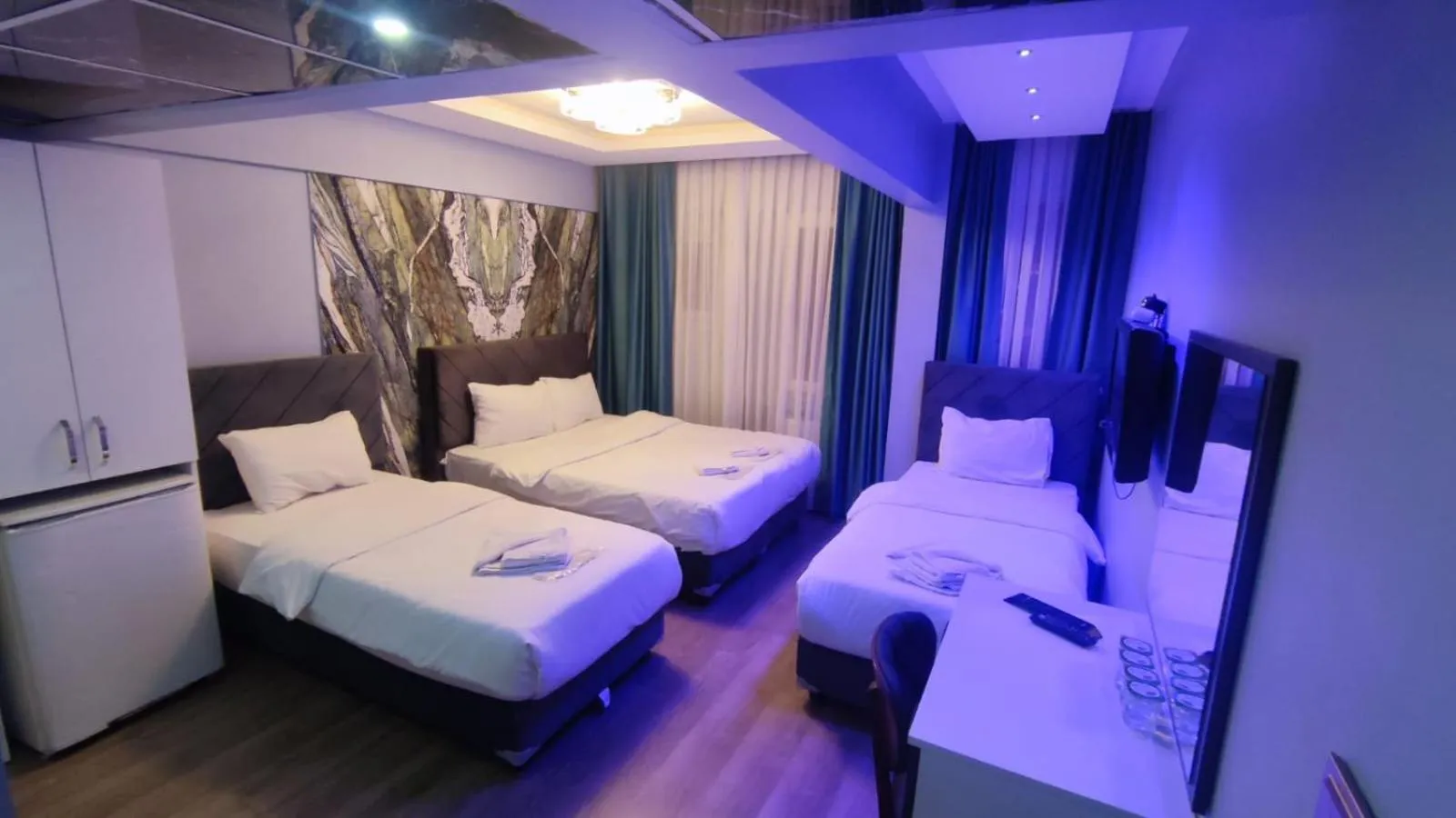 Bed in Bona Sera Hotel