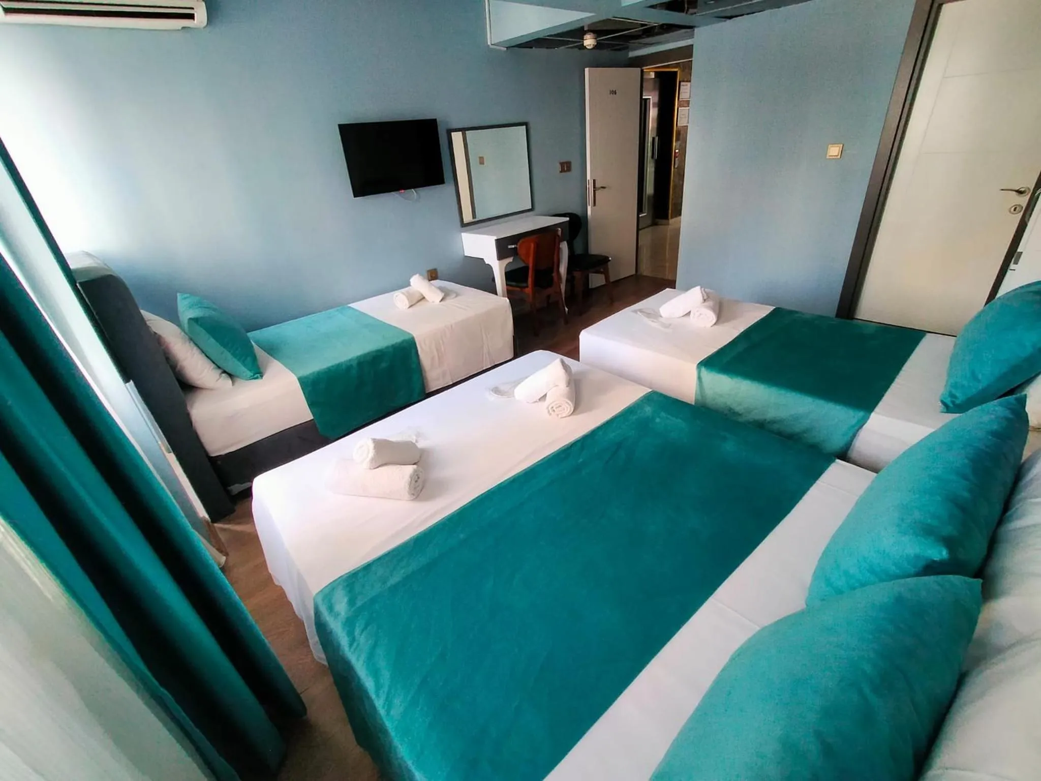 Bed in Bona Sera Hotel