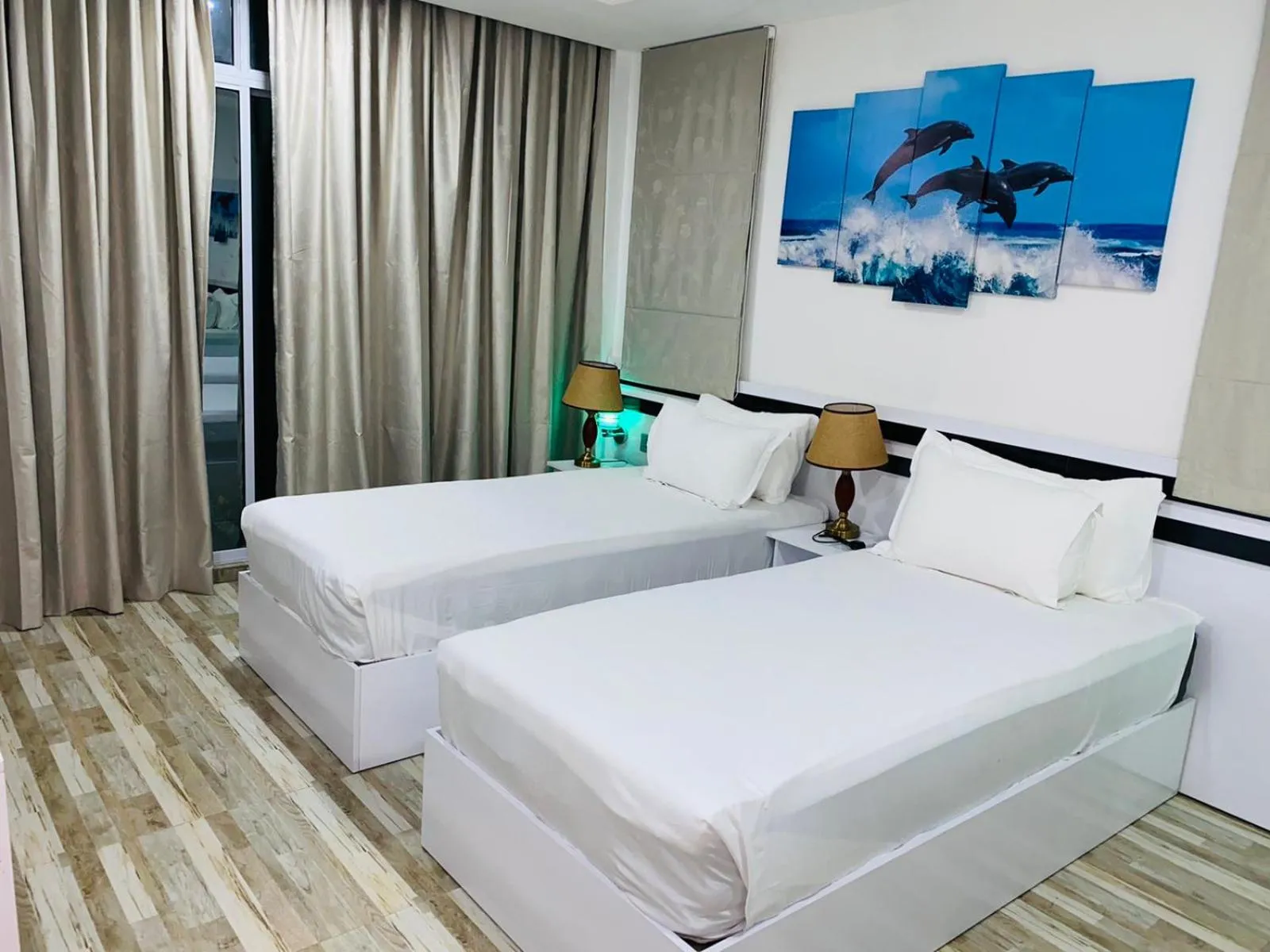 Property building, Bed in Marine Holiday