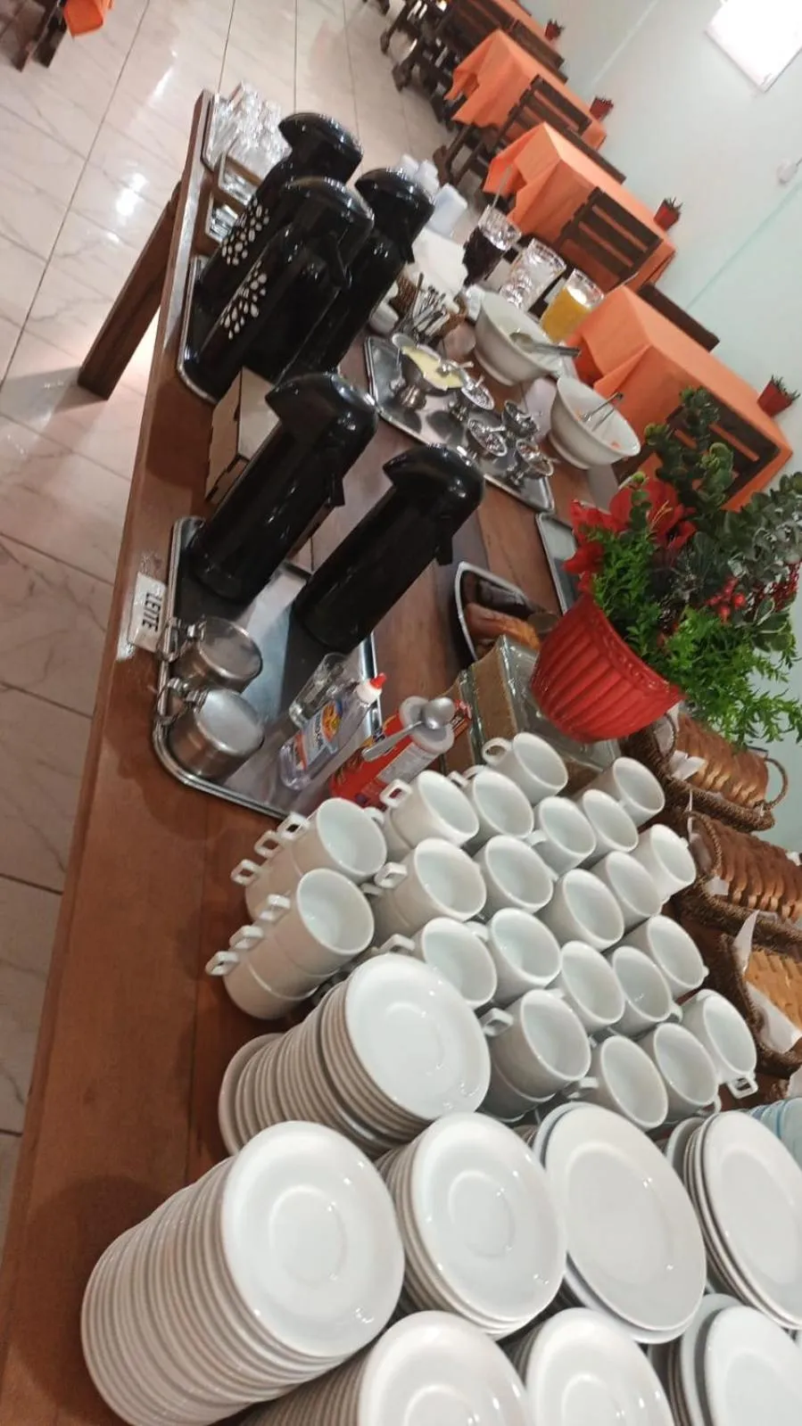 Buffet breakfast in Hotel Central Praia